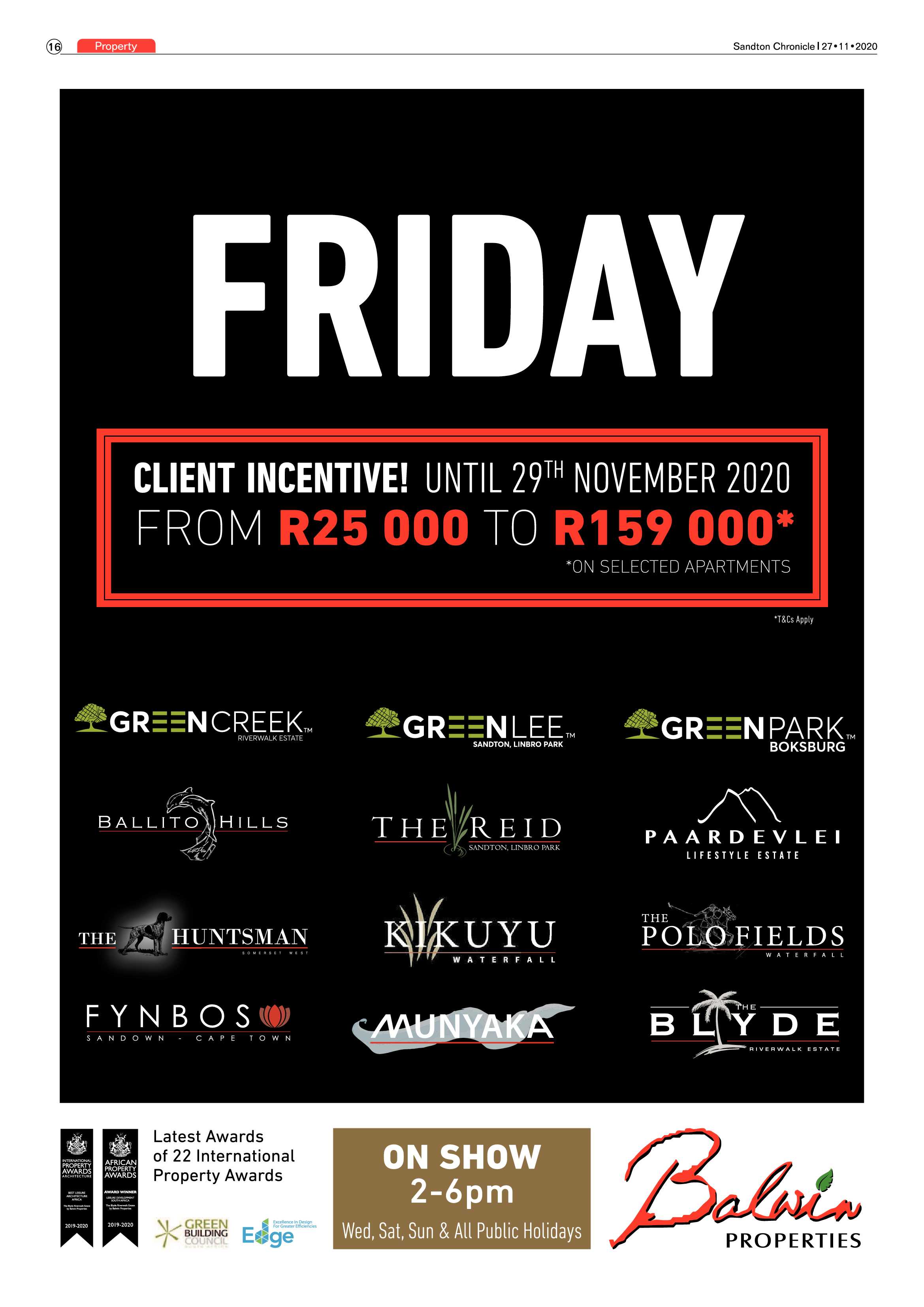 Sandton Chronicle 27 November 2020 page 16