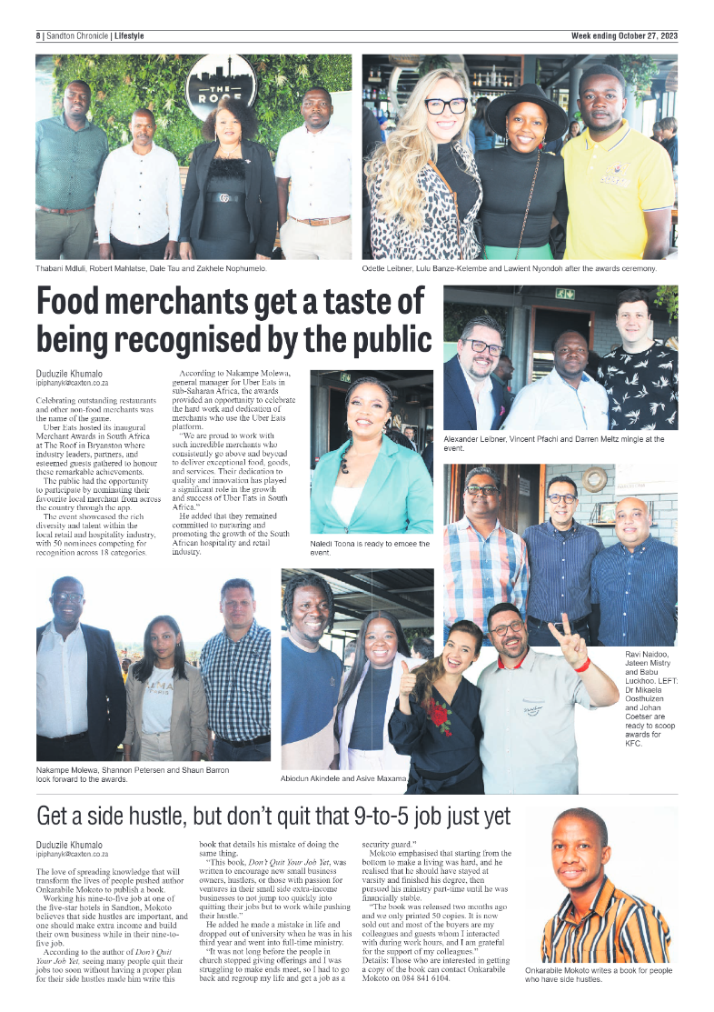 Sandton Chronicle 27 October 2023 page 8