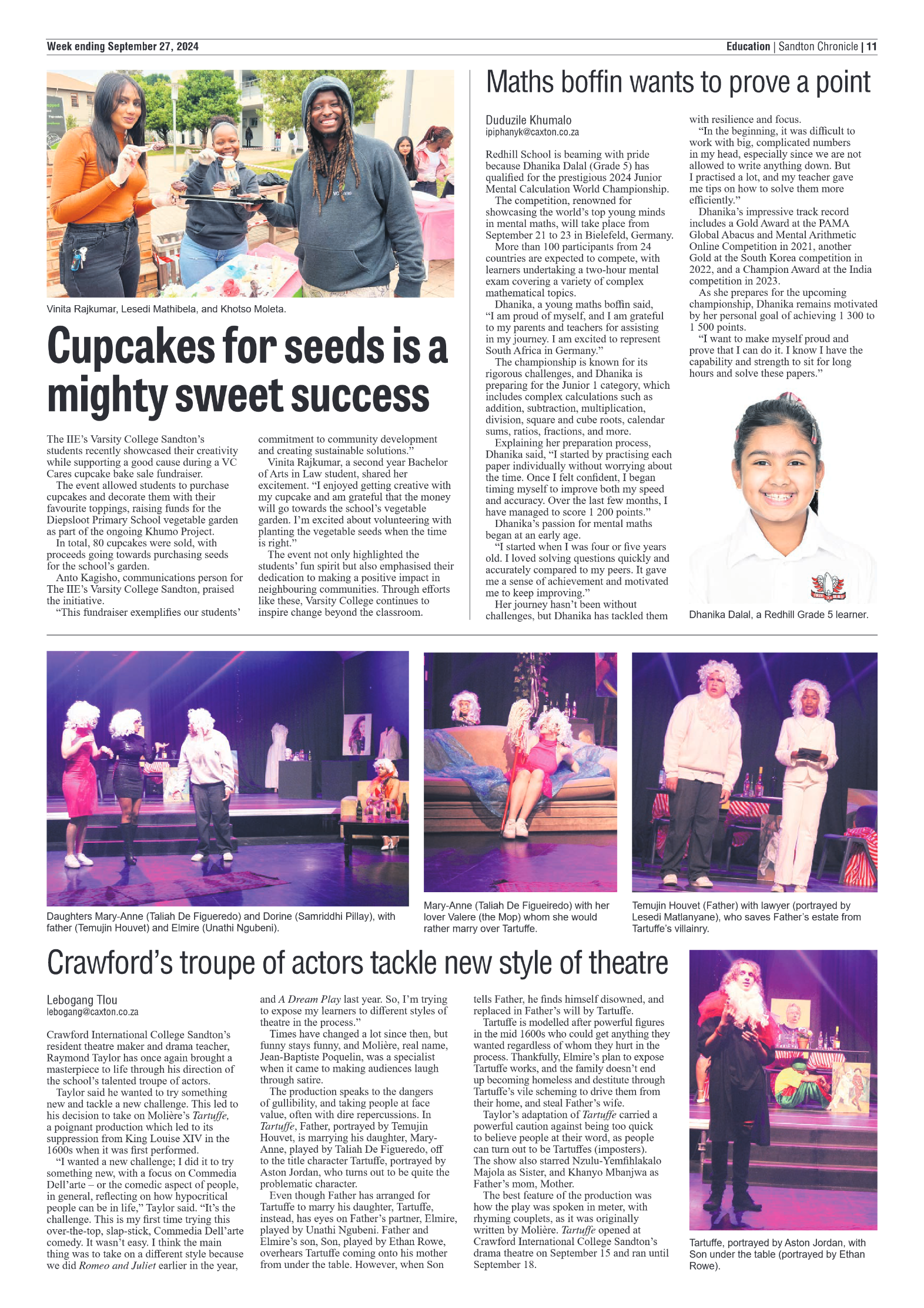 Sandton Chronicle 27 September 2024 page 12