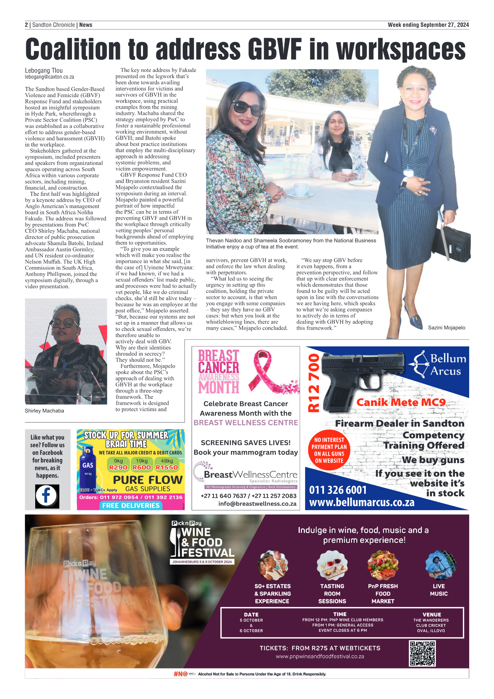 Sandton Chronicle 27 September 2024 page 18