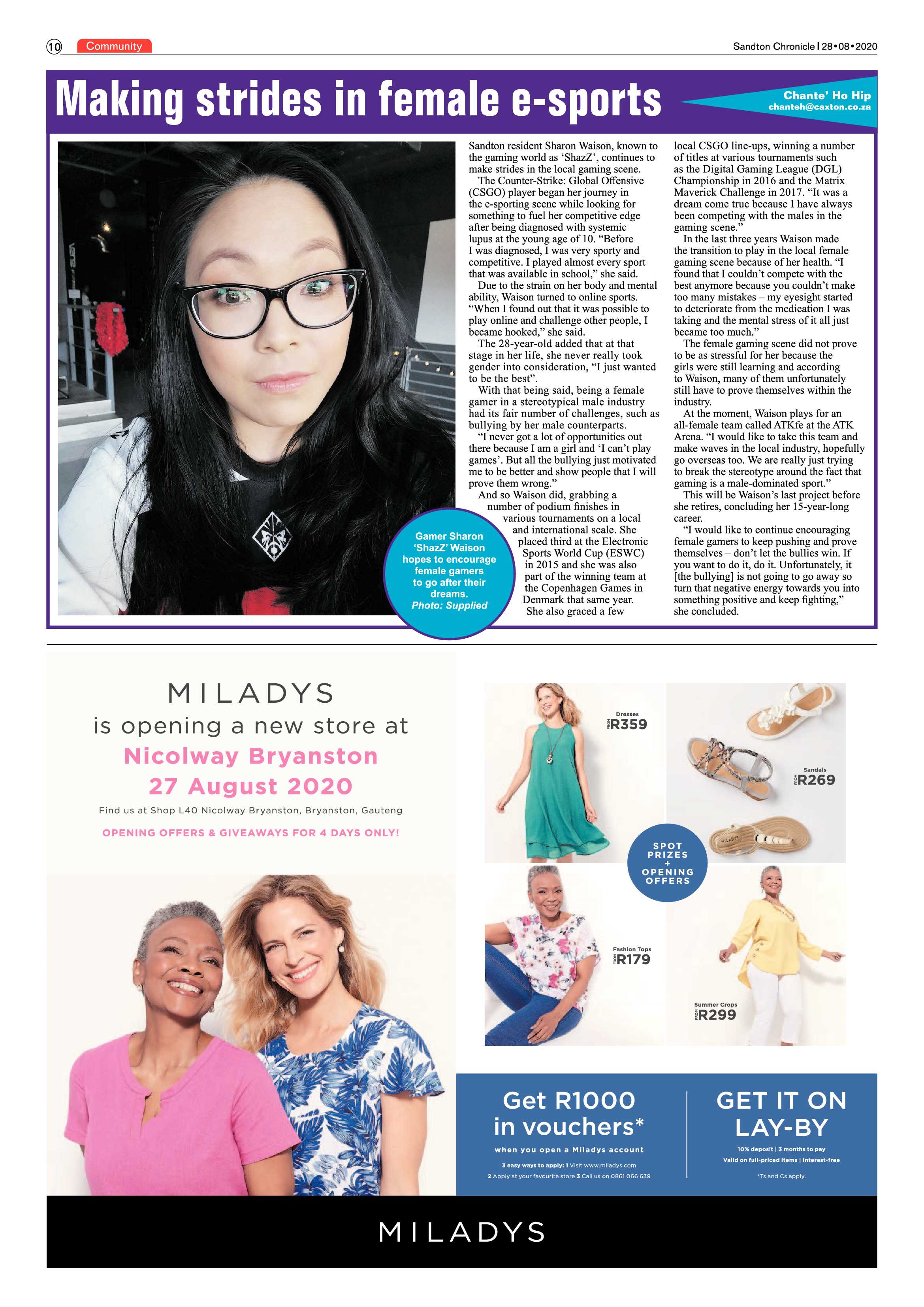 Sandton Chronicle 28 August 2020 page 10