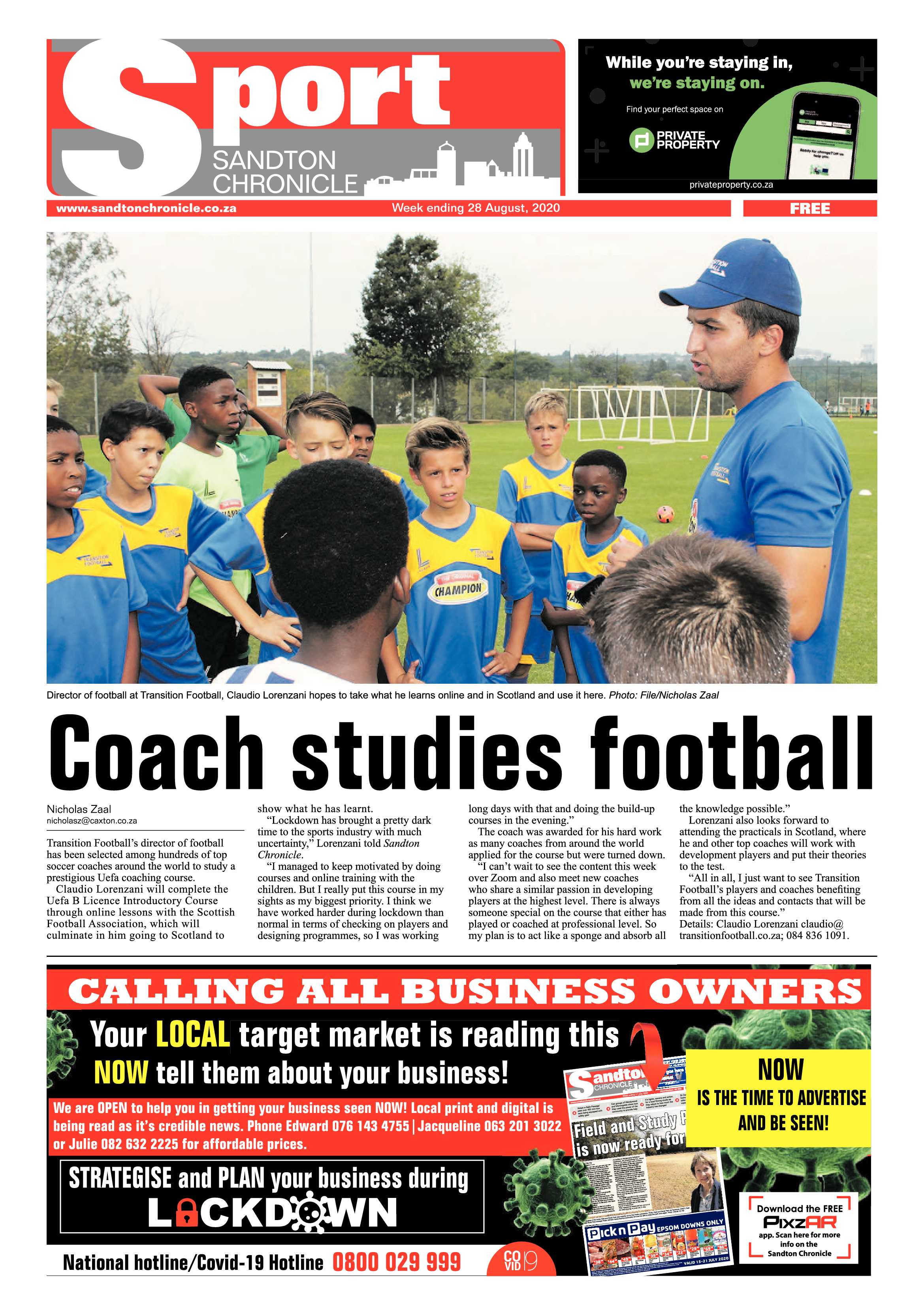 Sandton Chronicle 28 August 2020 page 16