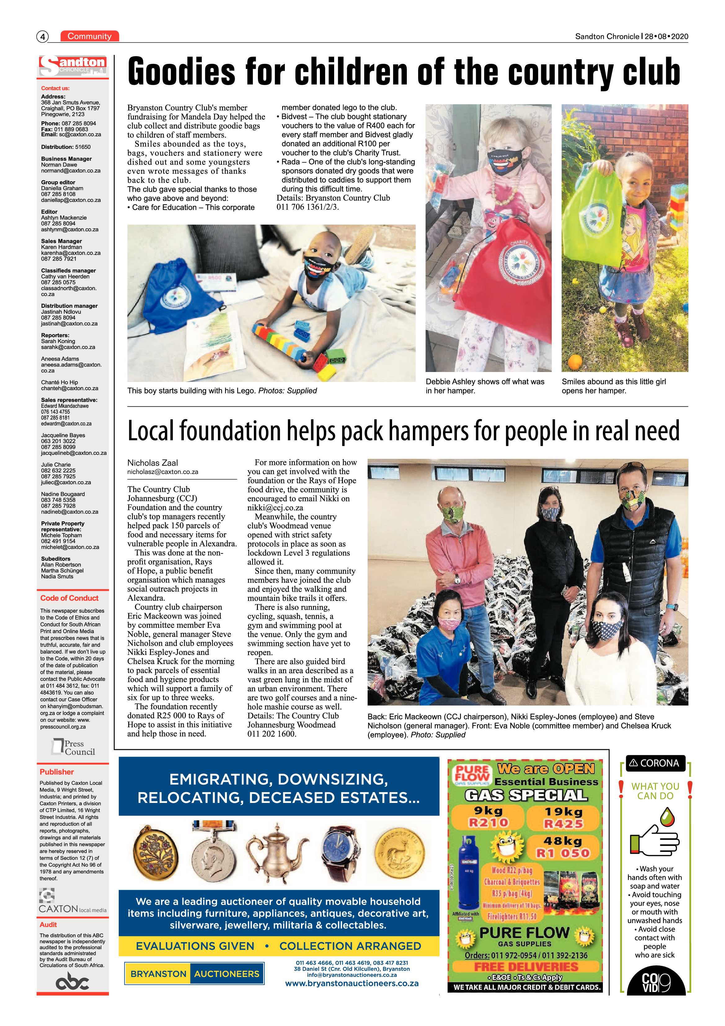 Sandton Chronicle 28 August 2020 page 4