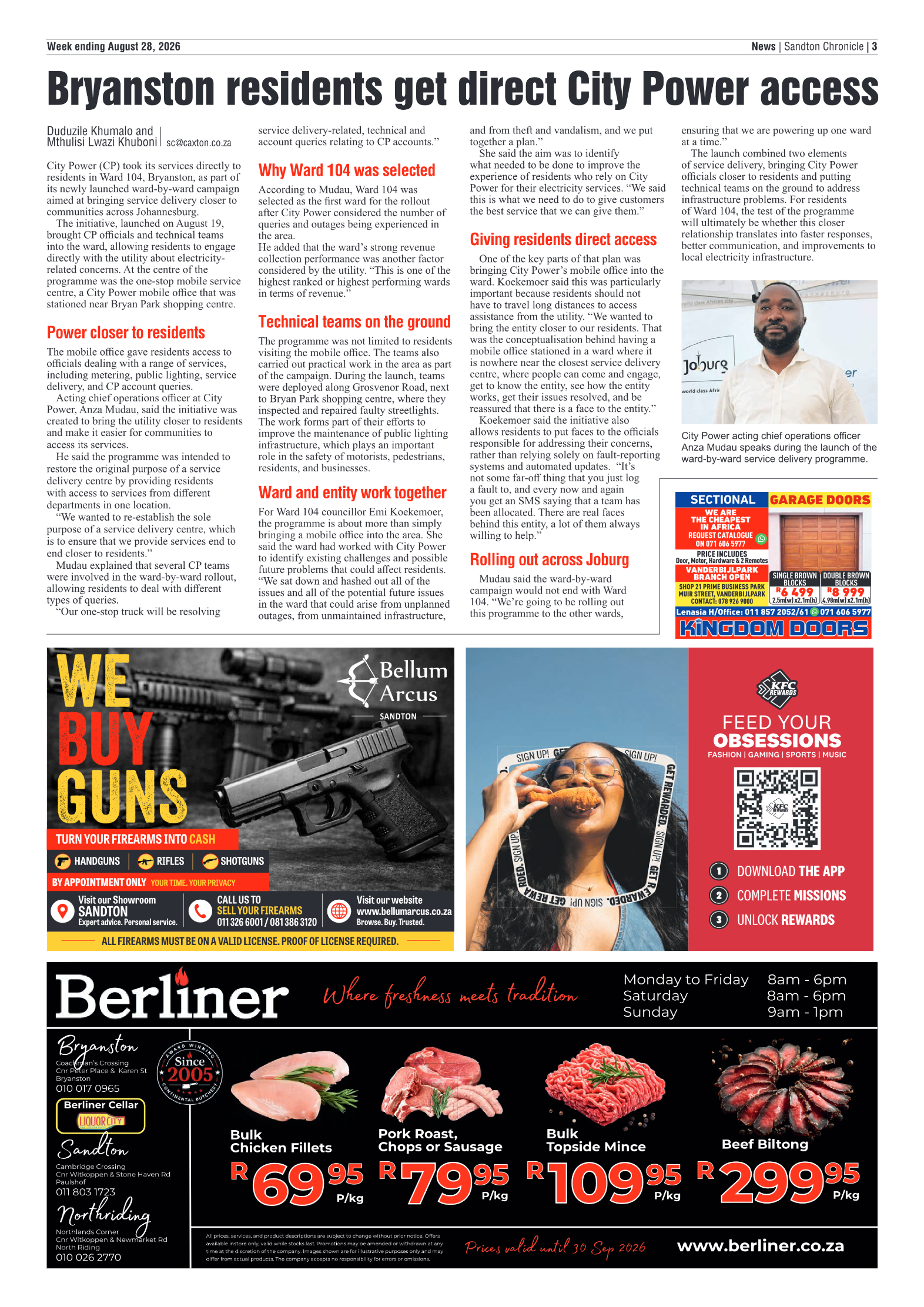 Sandton Chronicle 28 August 2026 page 3