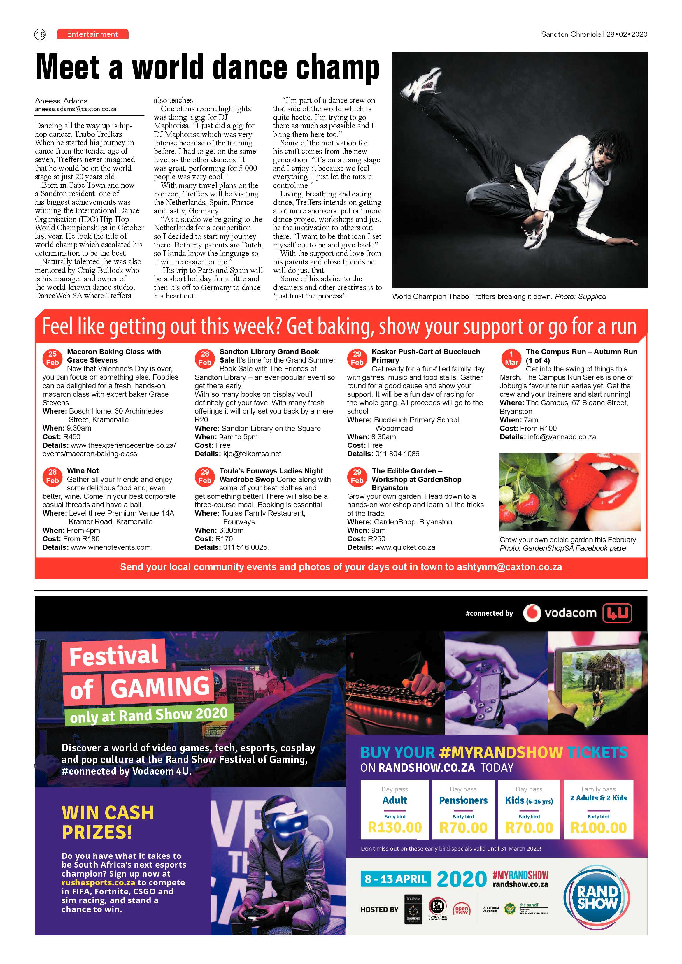 Sandton Chronicle 28 February 2020 page 16