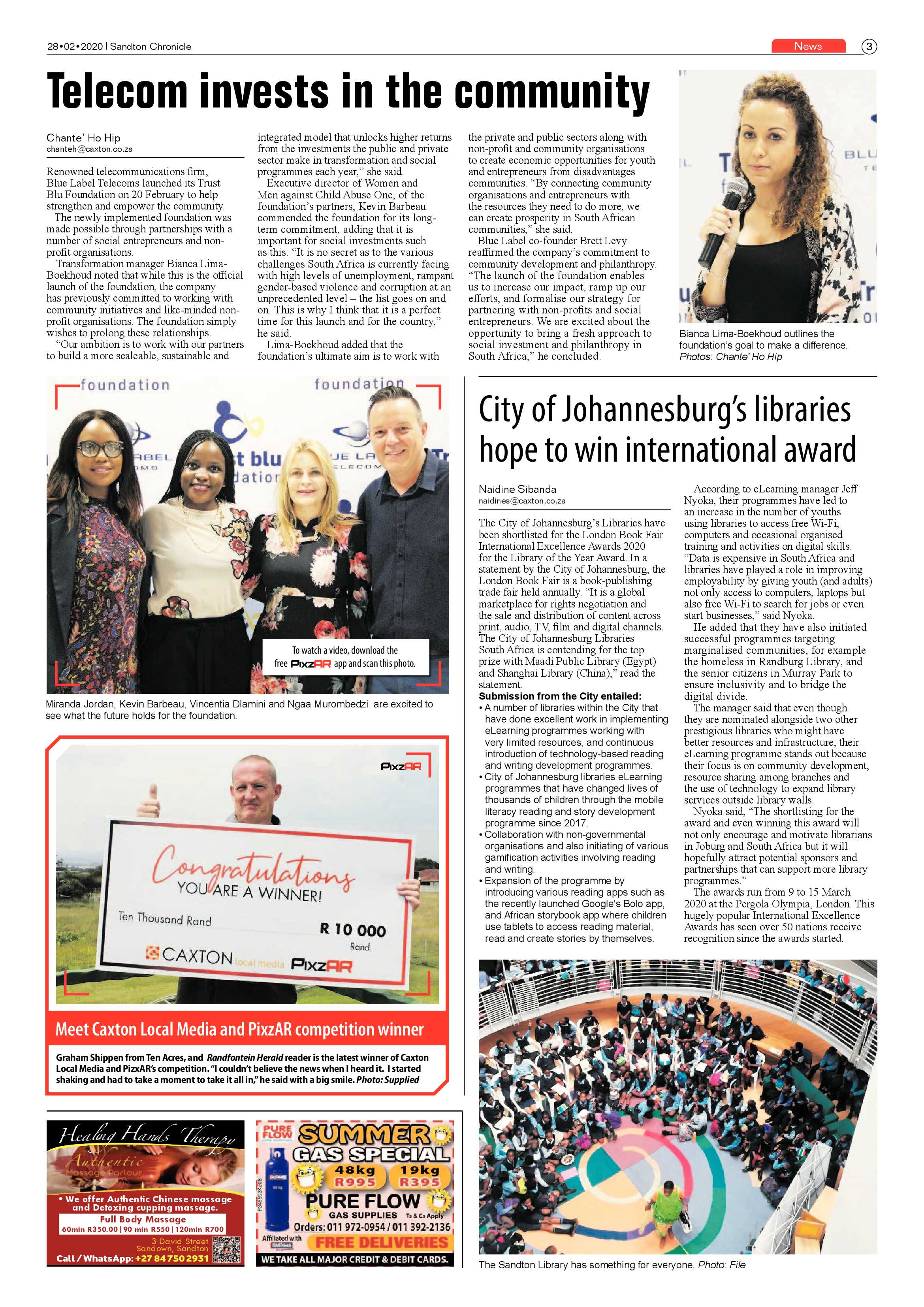 Sandton Chronicle 28 February 2020 page 3