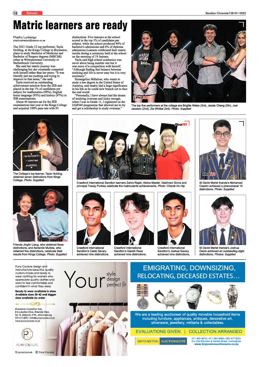Sandton Chronicle 28 January 2022 page 18