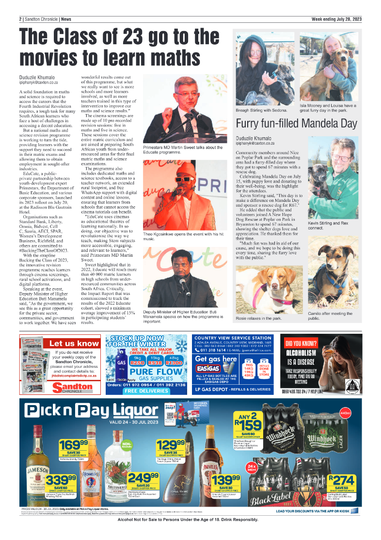 Sandton Chronicle 28 July 2023 page 2