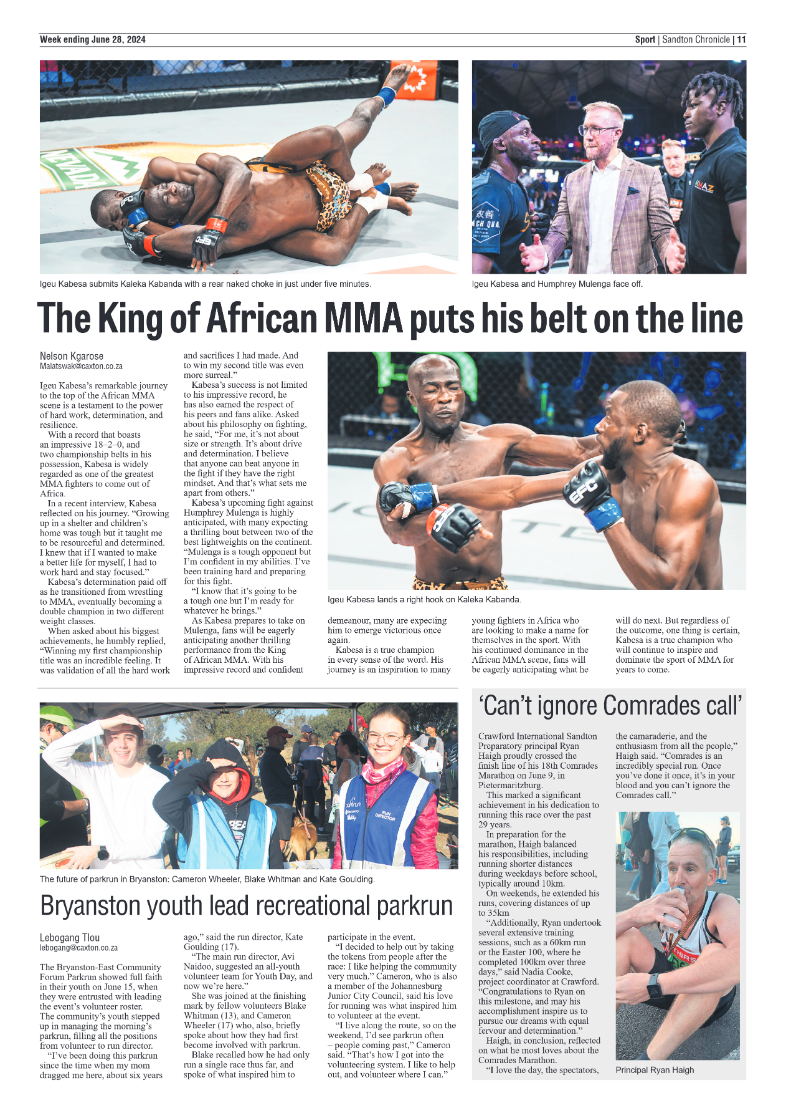 Sandton Chronicle 28 June 2024 page 11