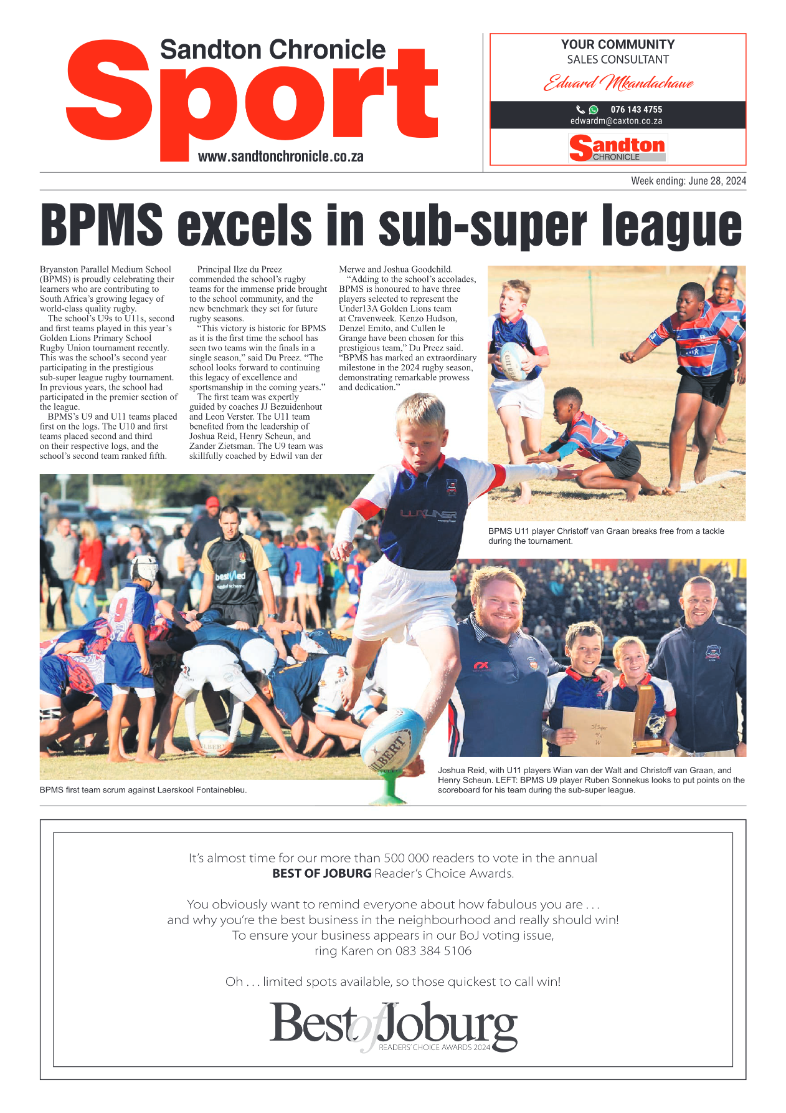 Sandton Chronicle 28 June 2024 page 12
