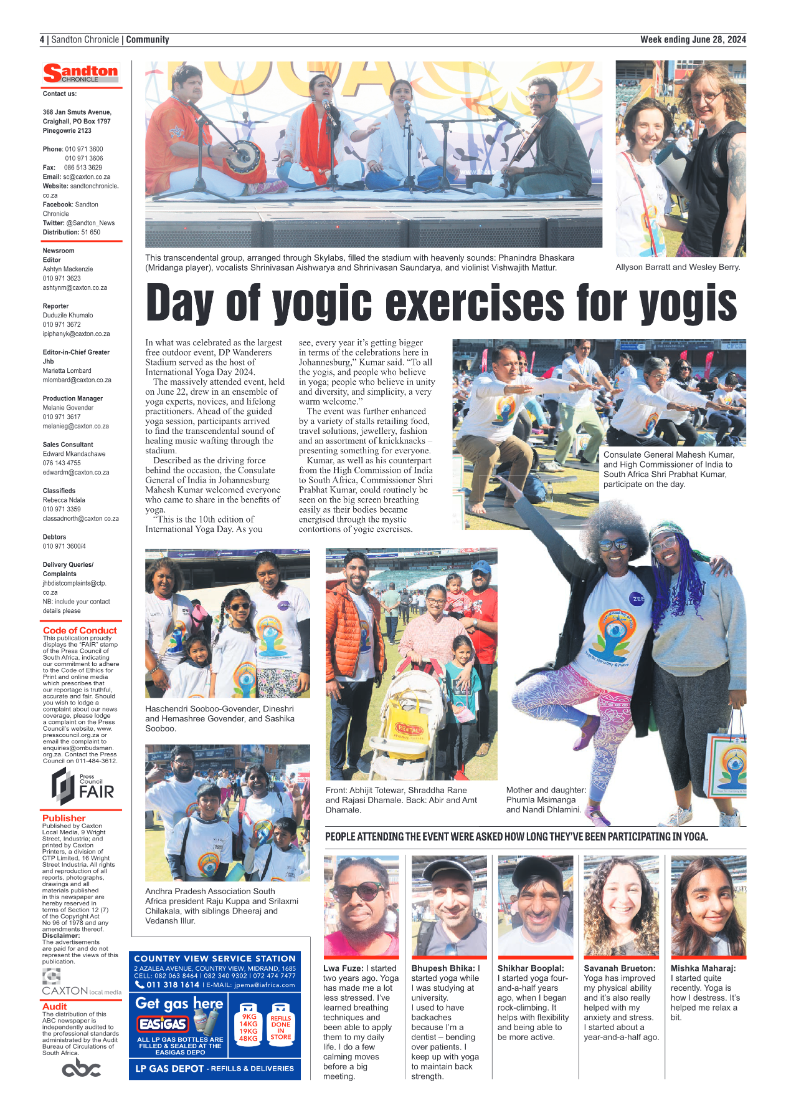 Sandton Chronicle 28 June 2024 page 4