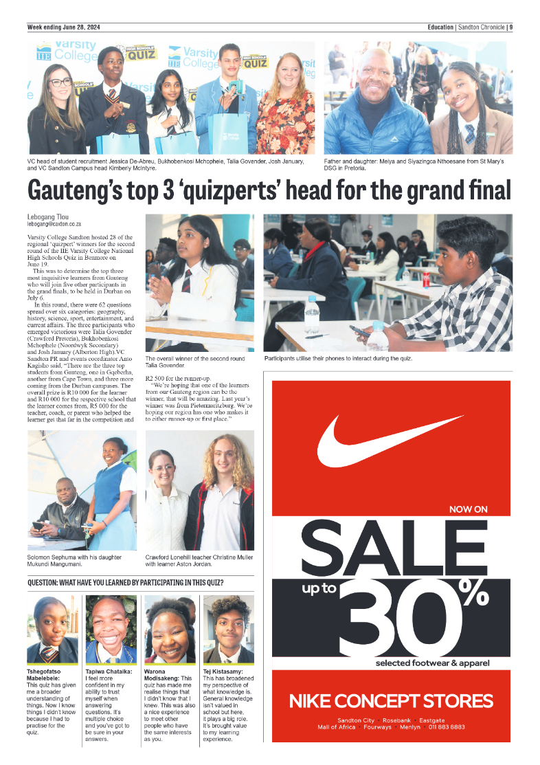 Sandton Chronicle 28 June 2024 page 9