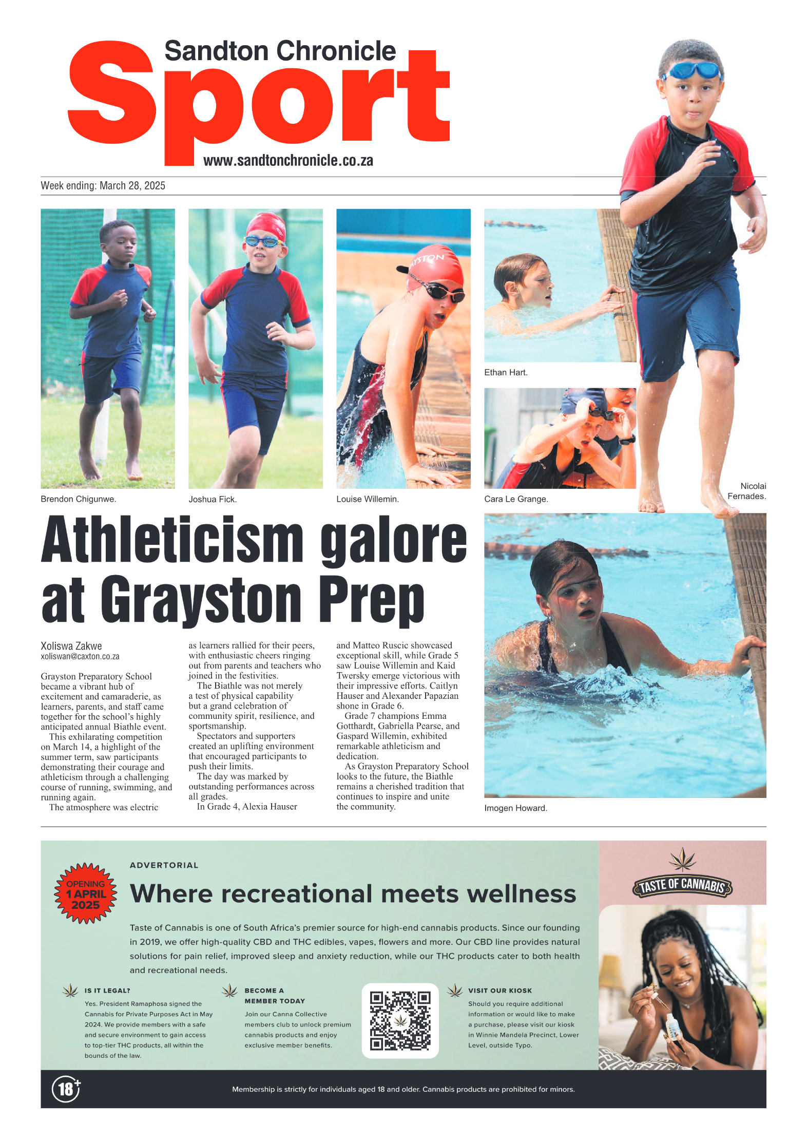Sandton Chronicle 28 March 2025 page 16