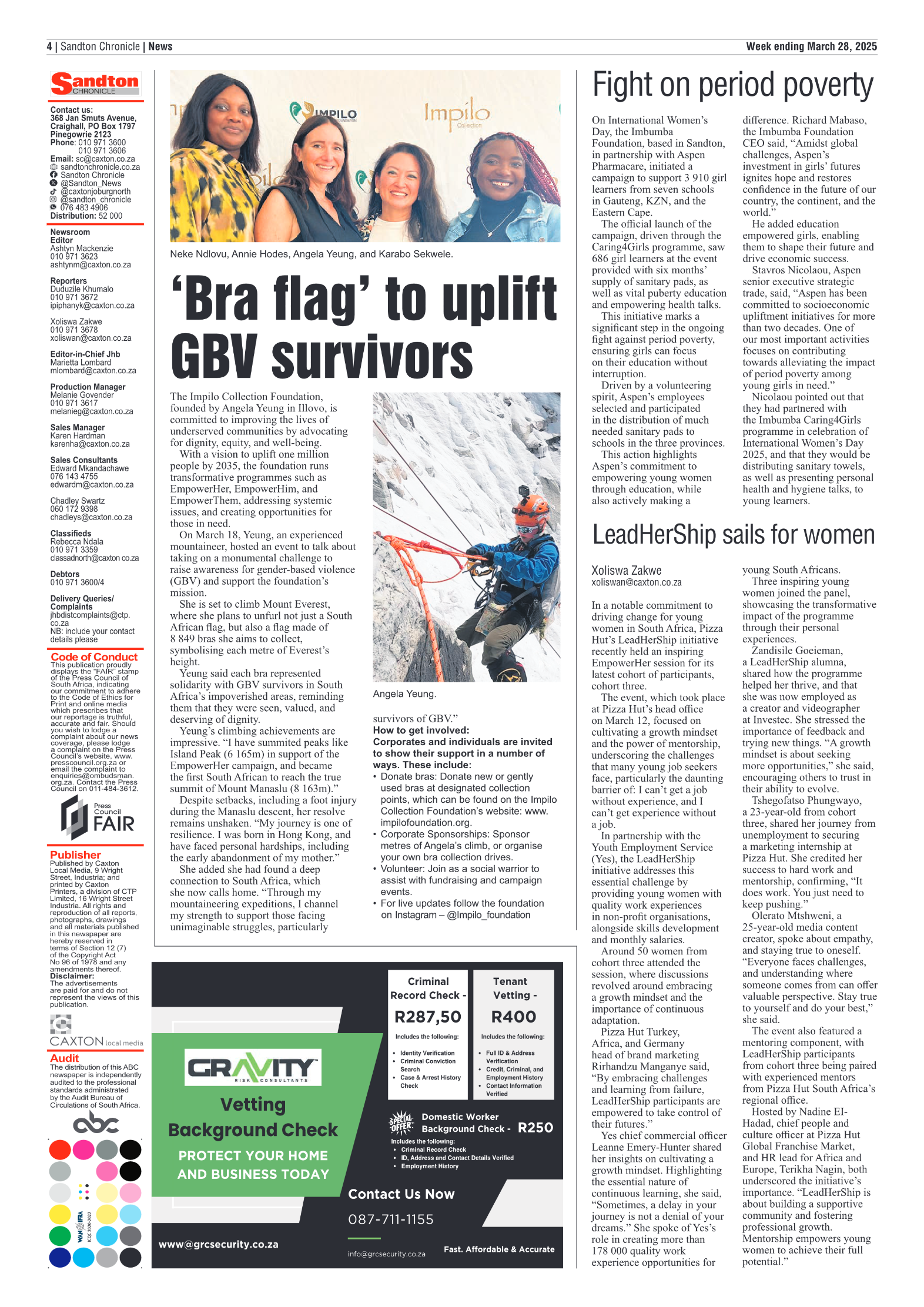 Sandton Chronicle 28 March 2025 page 4