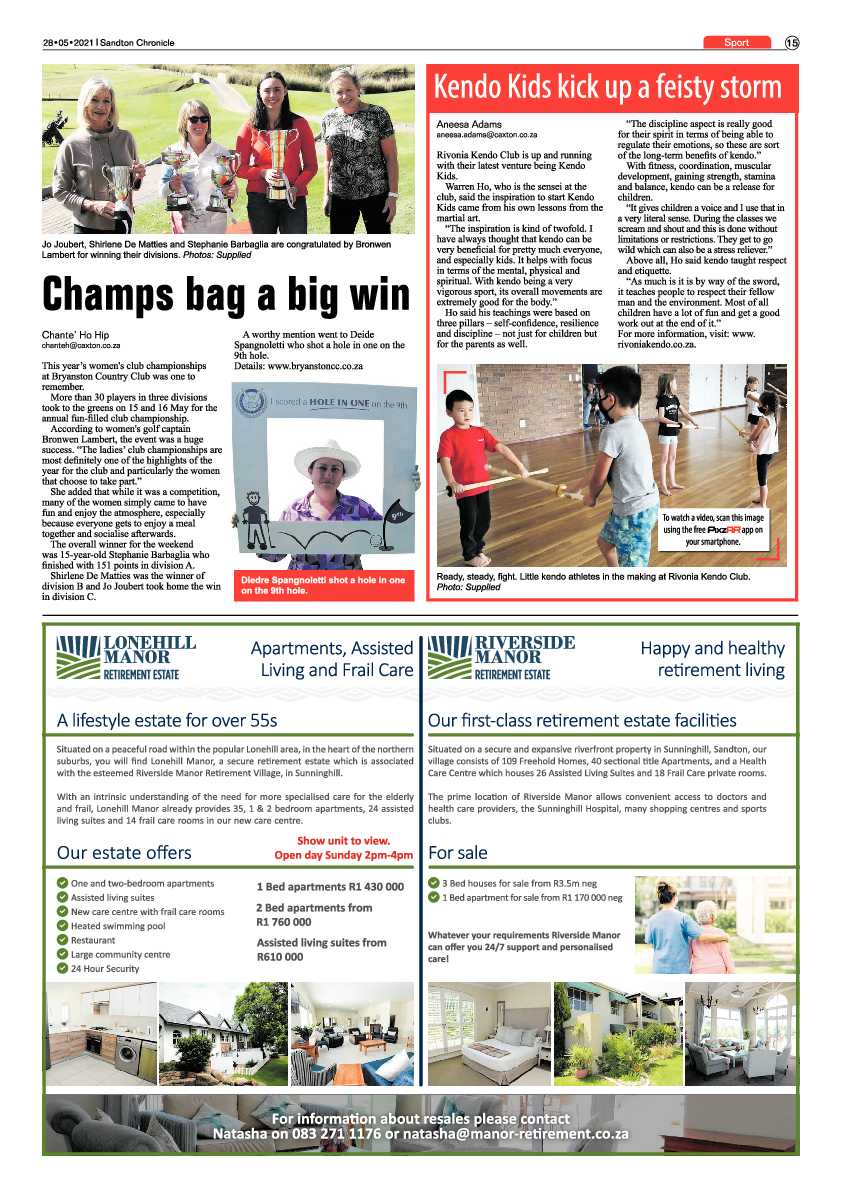 Sandton Chronicle 28 May 2021 page 15