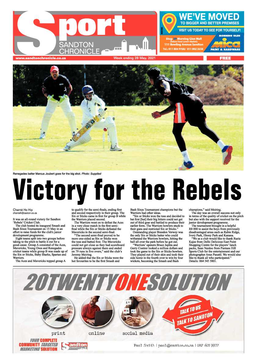 Sandton Chronicle 28 May 2021 page 16