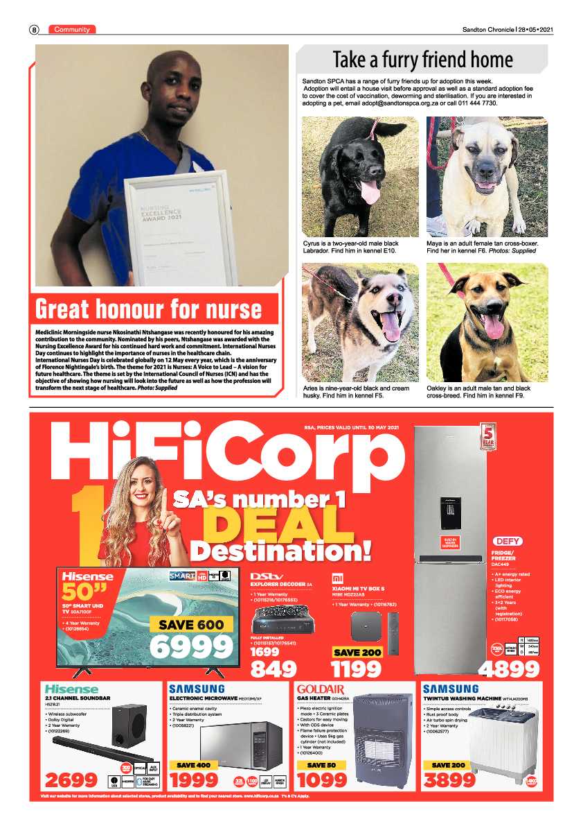 Sandton Chronicle 28 May 2021 page 8