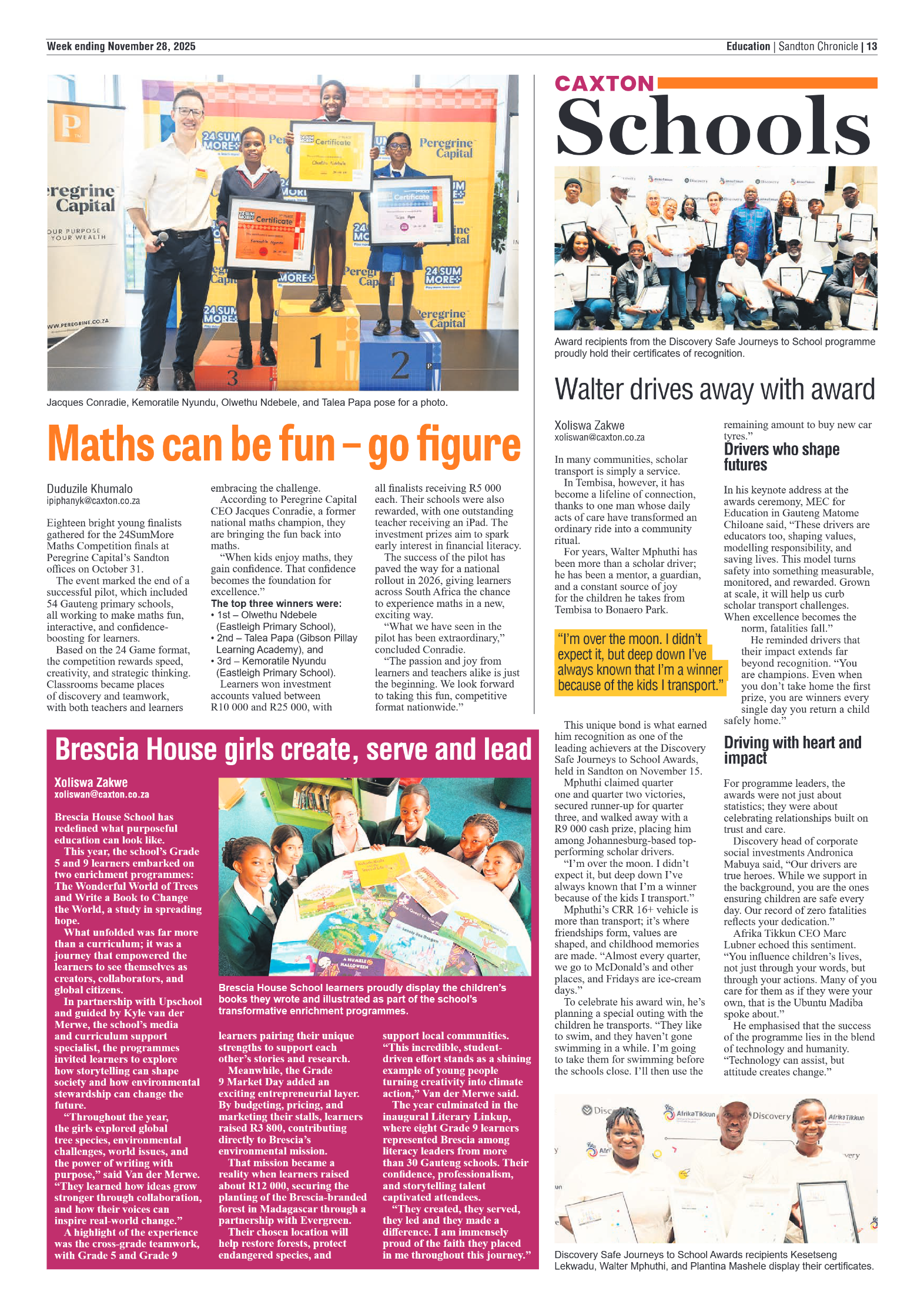 Sandton Chronicle 28 November 2025 page 15