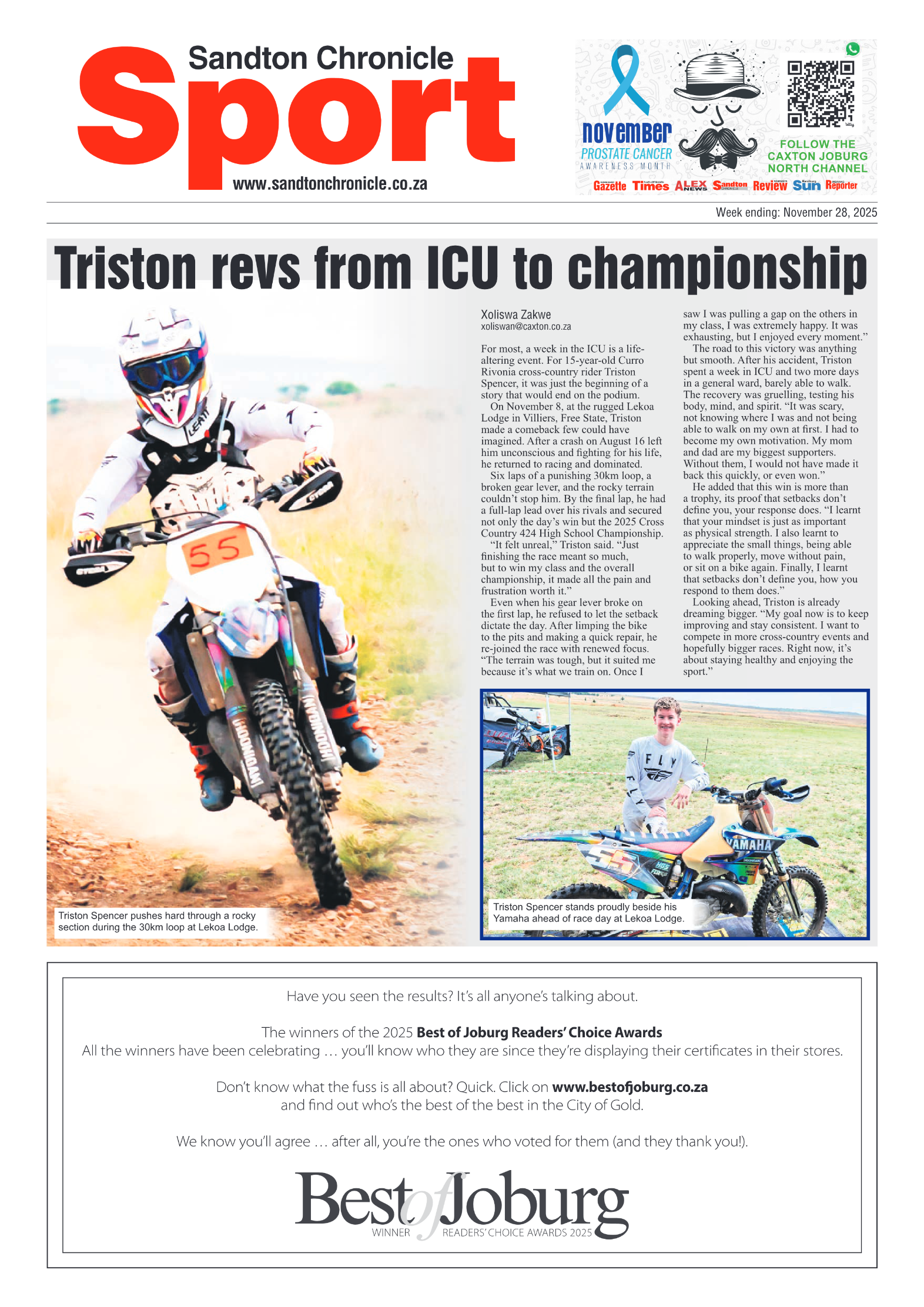 Sandton Chronicle 28 November 2025 page 18