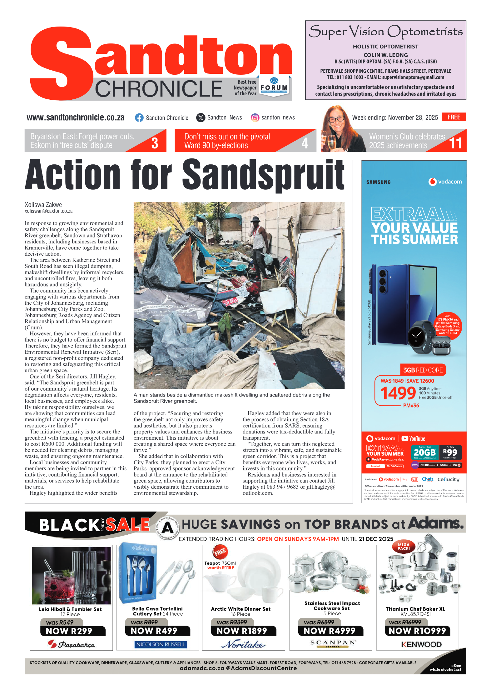 Sandton Chronicle 28 November 2025 page 3