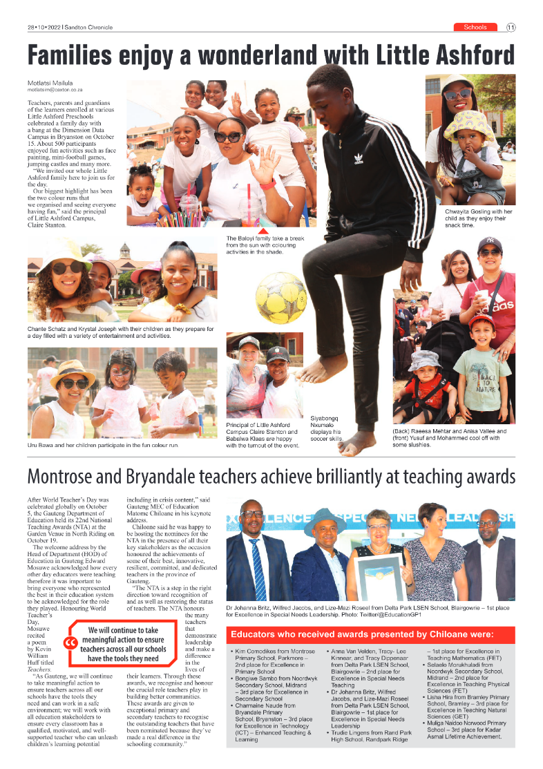 Sandton Chronicle 28 Oct 2022 page 11