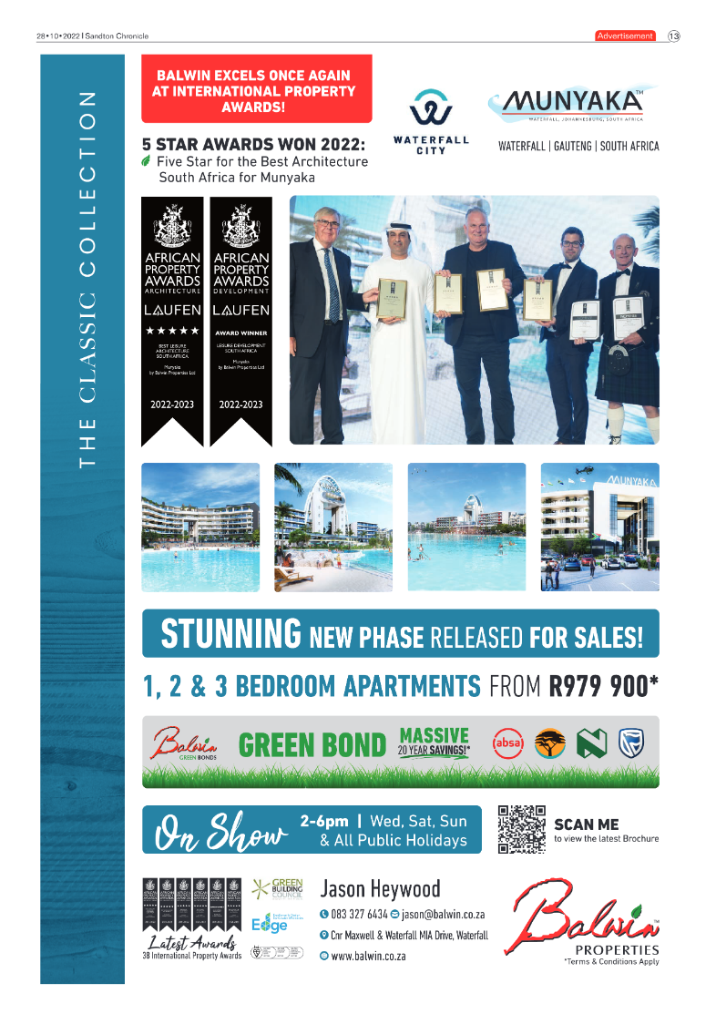 Sandton Chronicle 28 Oct 2022 page 13
