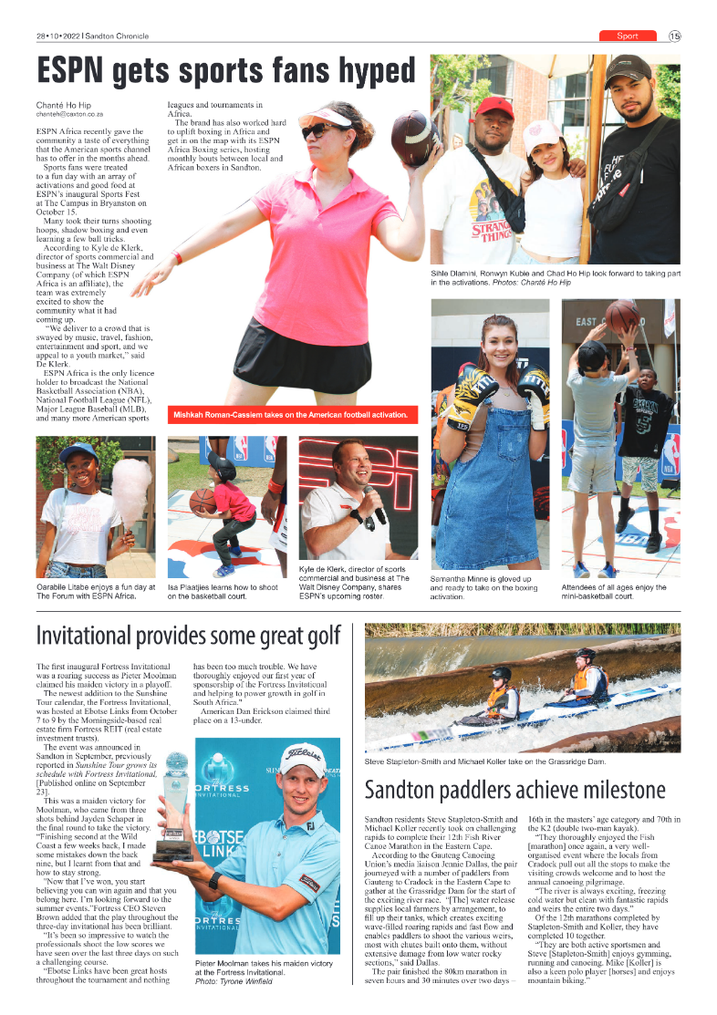 Sandton Chronicle 28 Oct 2022 page 15