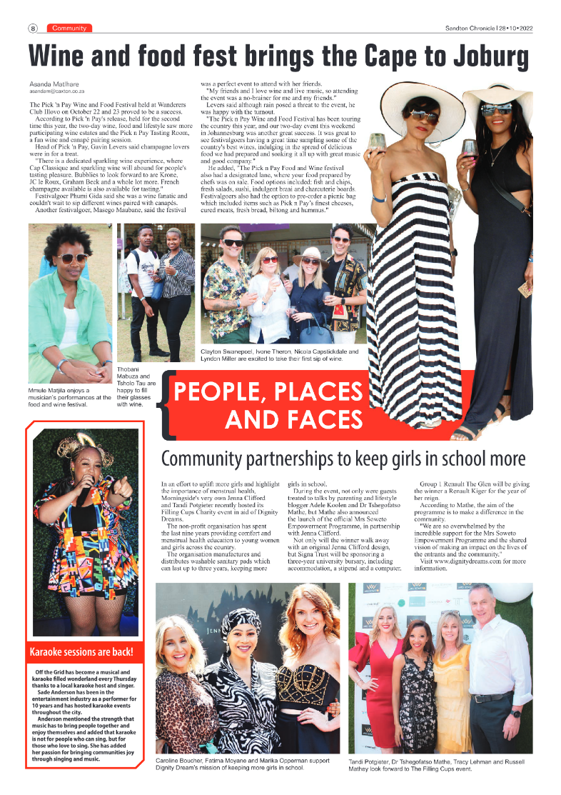 Sandton Chronicle 28 Oct 2022 page 8