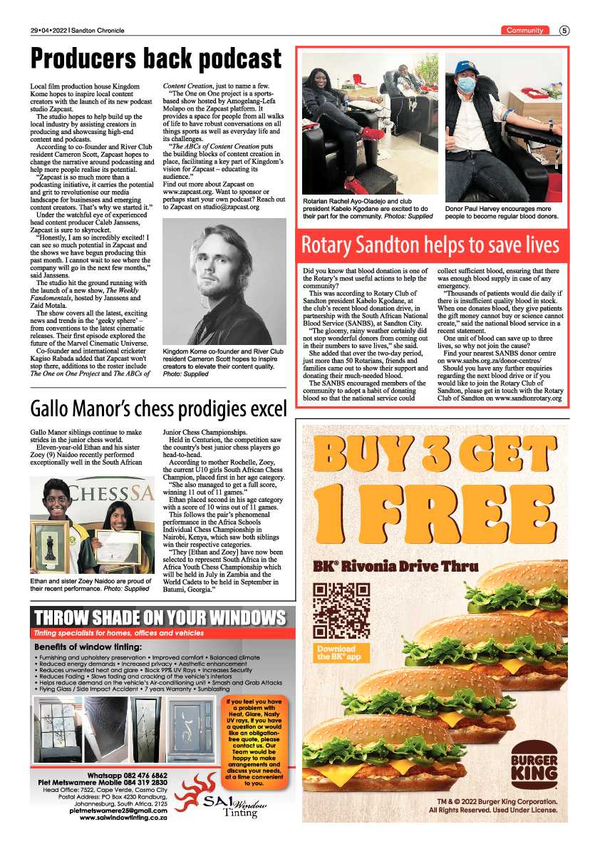 Sandton Chronicle 29 April 2022 page 5