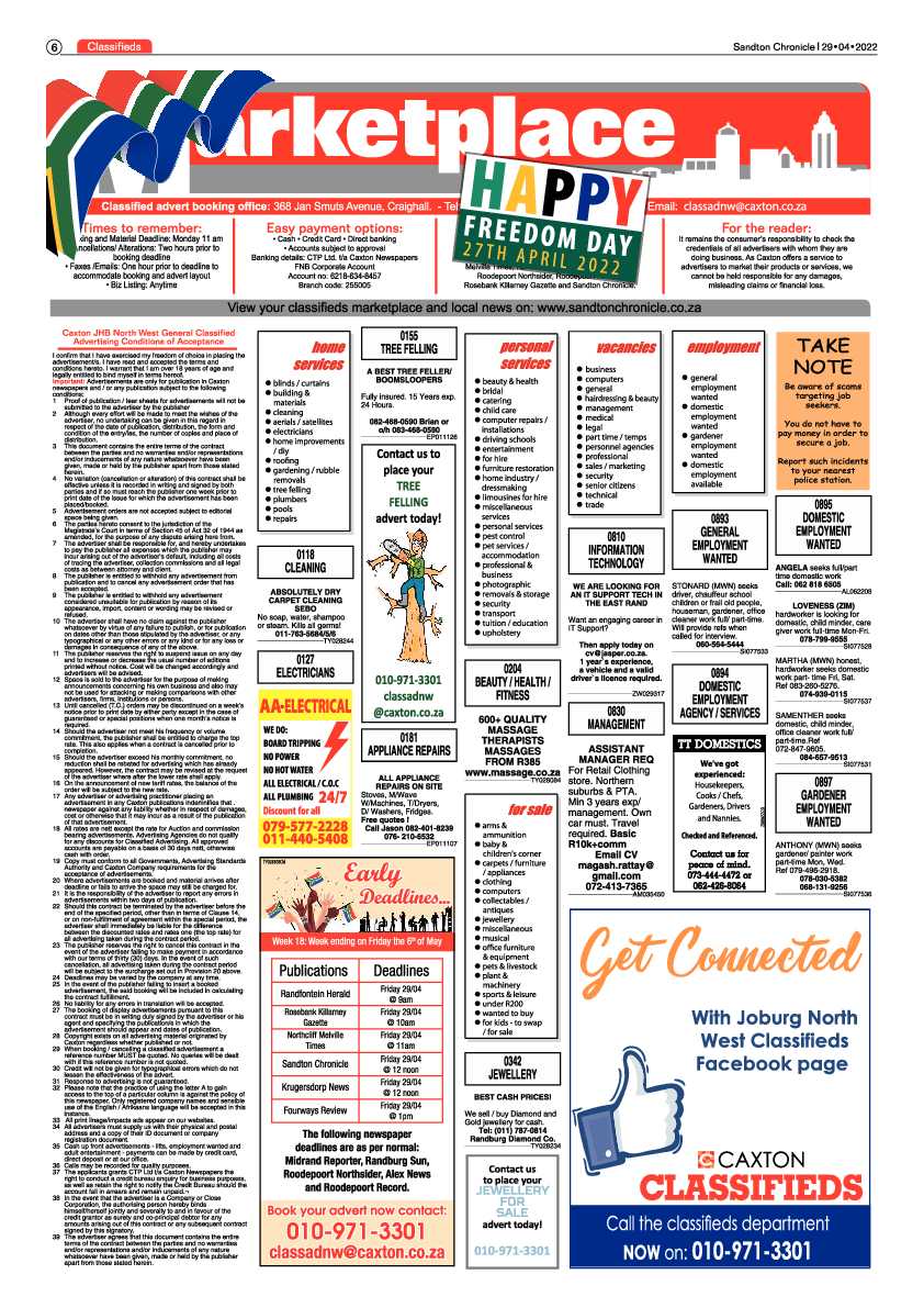 Sandton Chronicle 29 April 2022 page 6