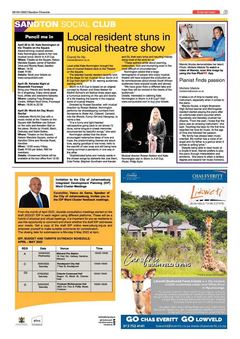 Sandton Chronicle 29 April 2022 page 7