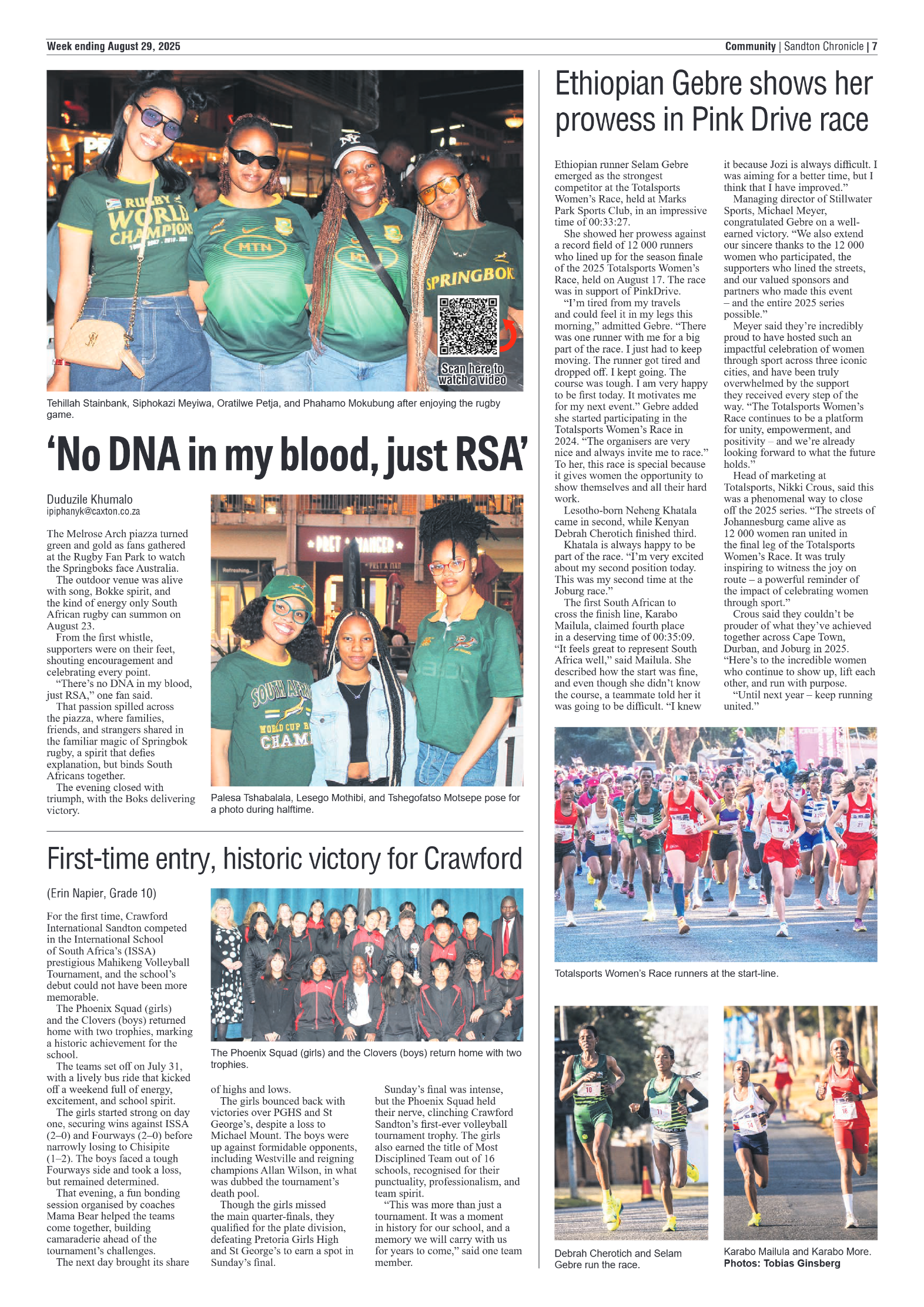 Sandton Chronicle 29 August 2025 page 7