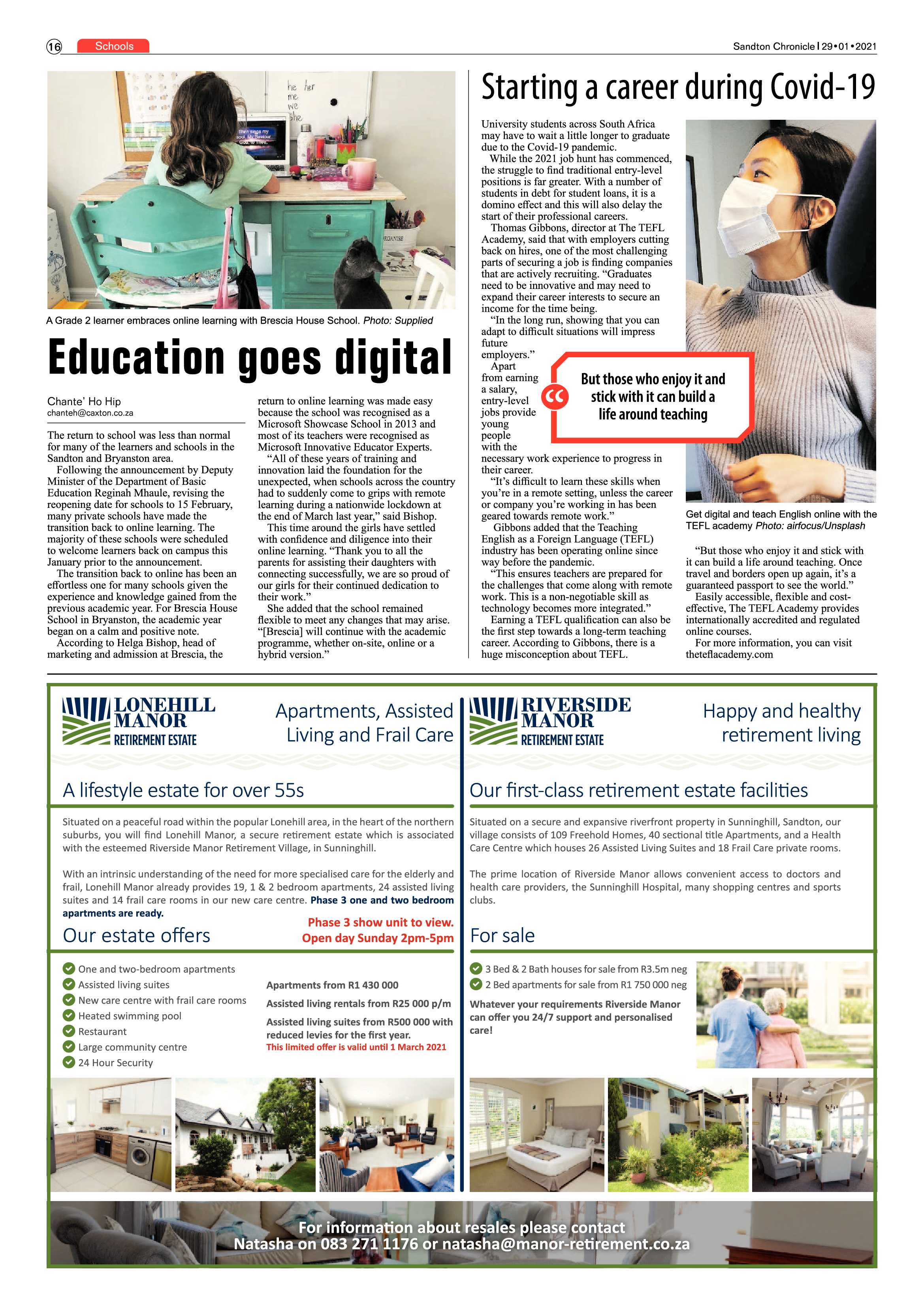 Sandton Chrinicle 29 January 2021 page 16