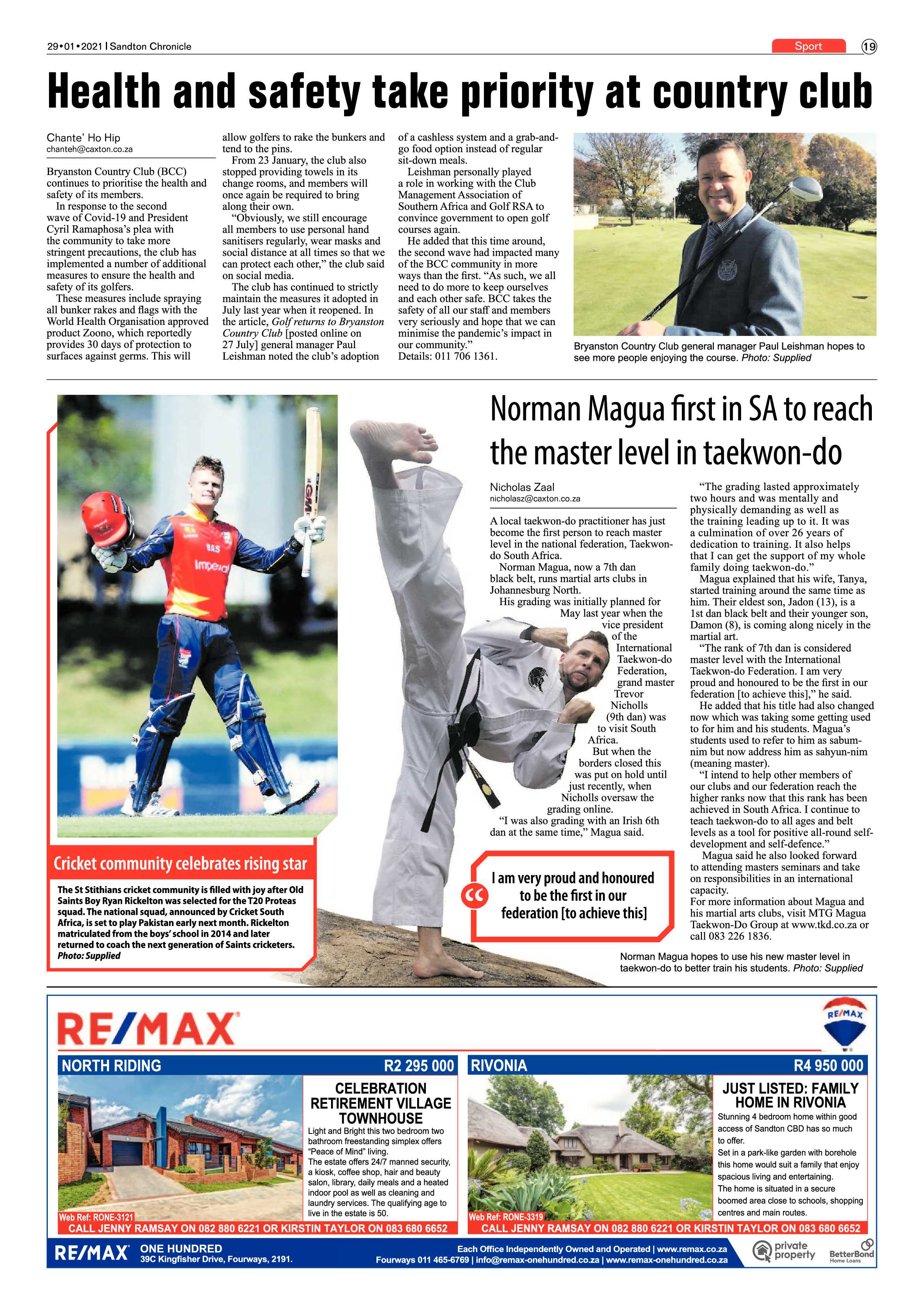 Sandton Chrinicle 29 January 2021 page 19