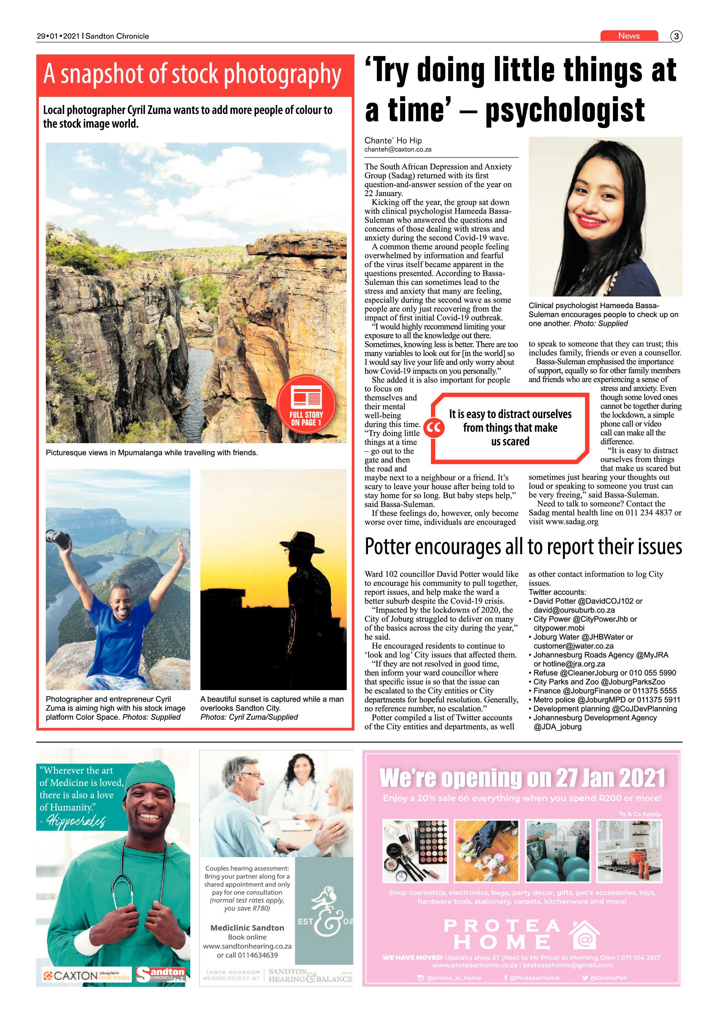 Sandton Chrinicle 29 January 2021 page 3