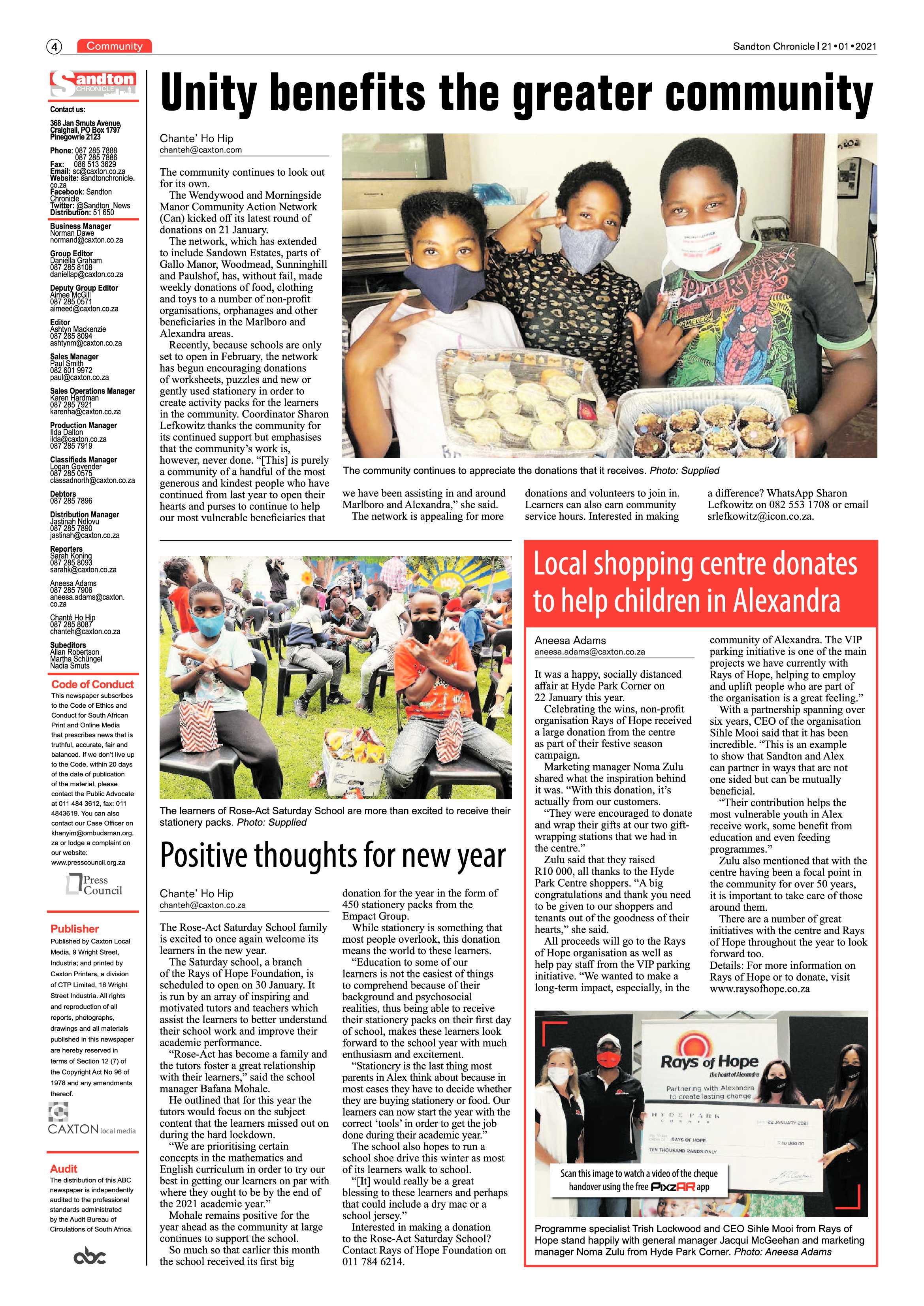 Sandton Chrinicle 29 January 2021 page 4