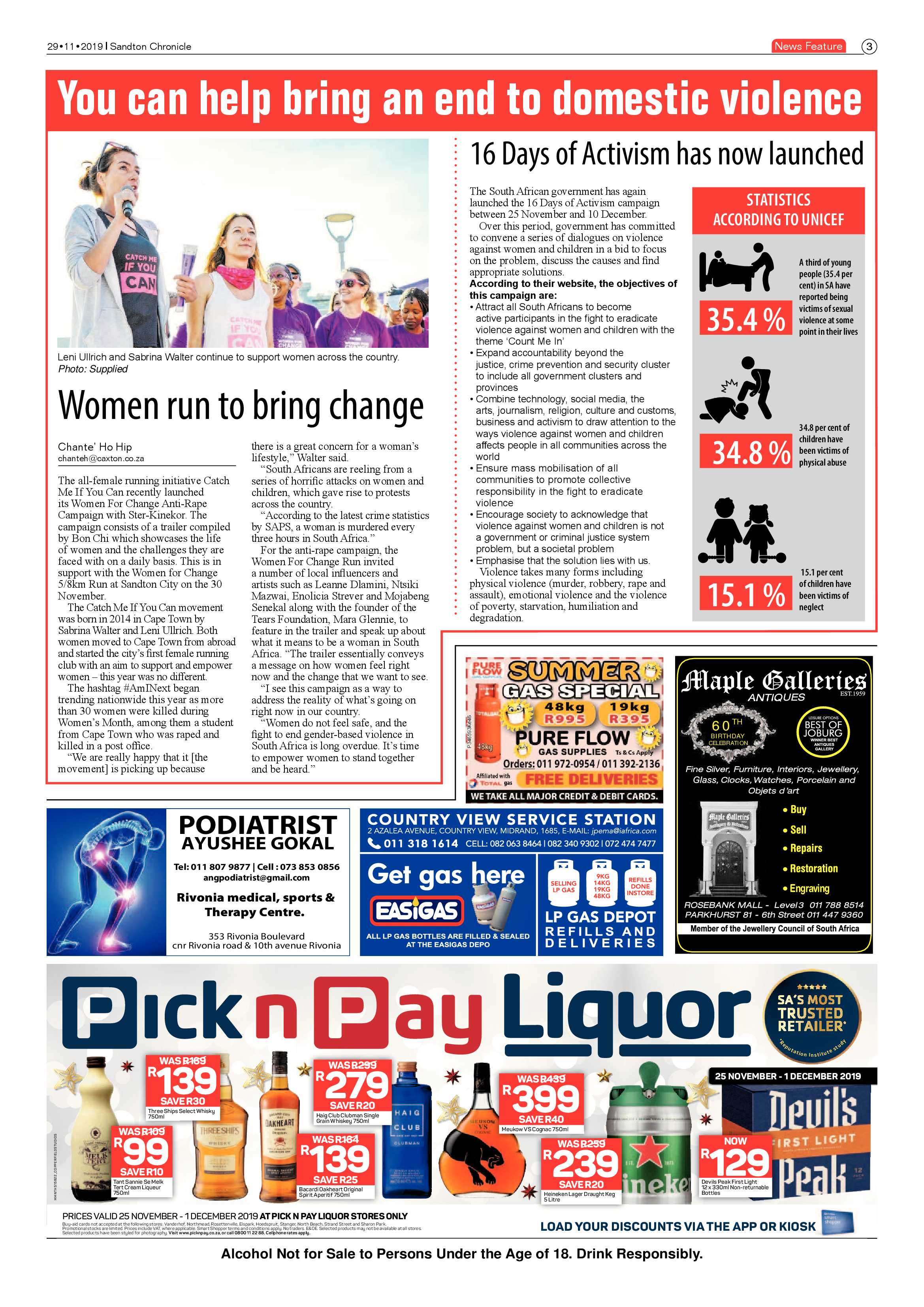 Sandton Chronicle 29 November 2019 page 3