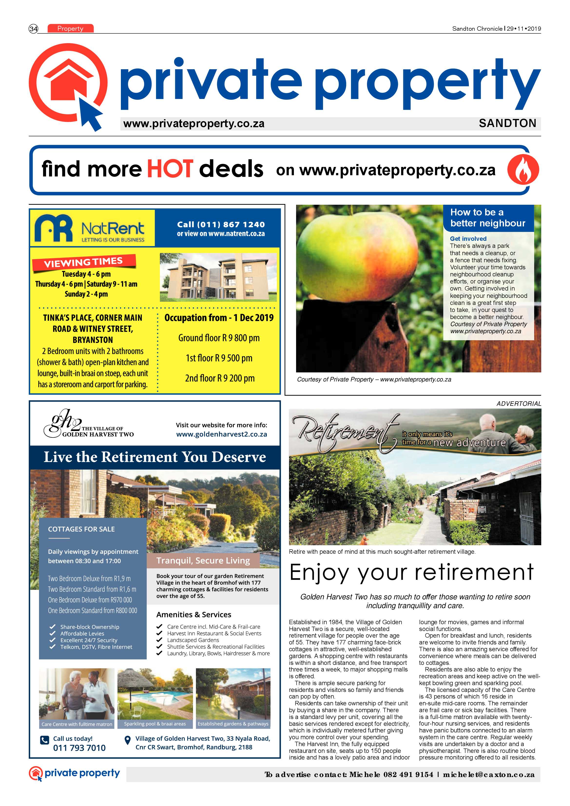 Sandton Chronicle 29 November 2019 page 34