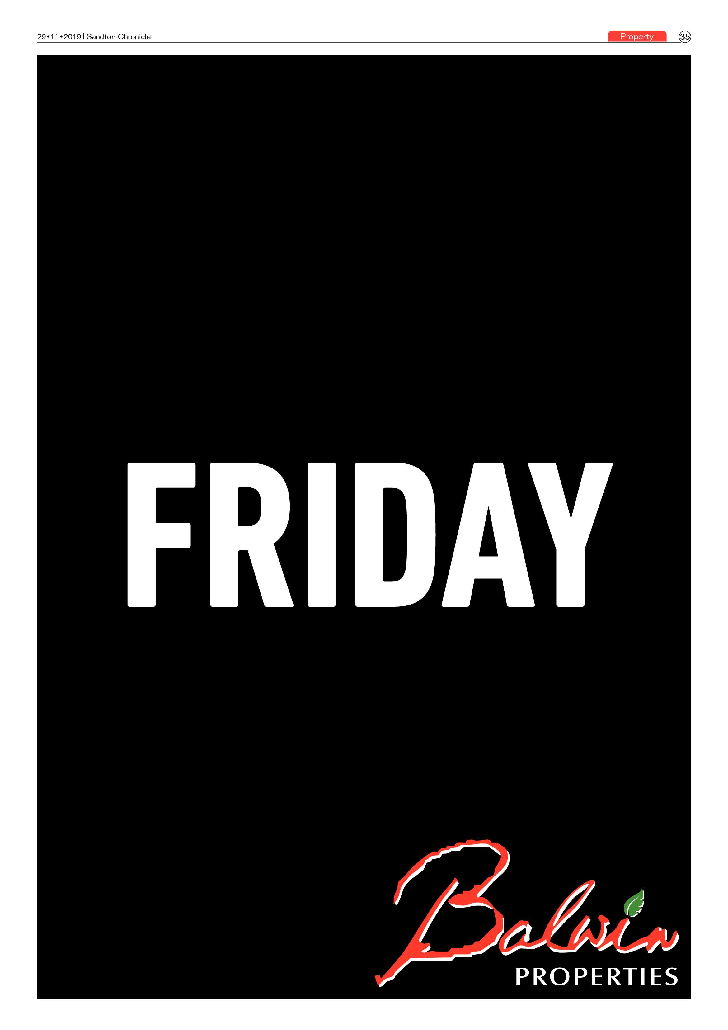 Sandton Chronicle 29 November 2019 page 35