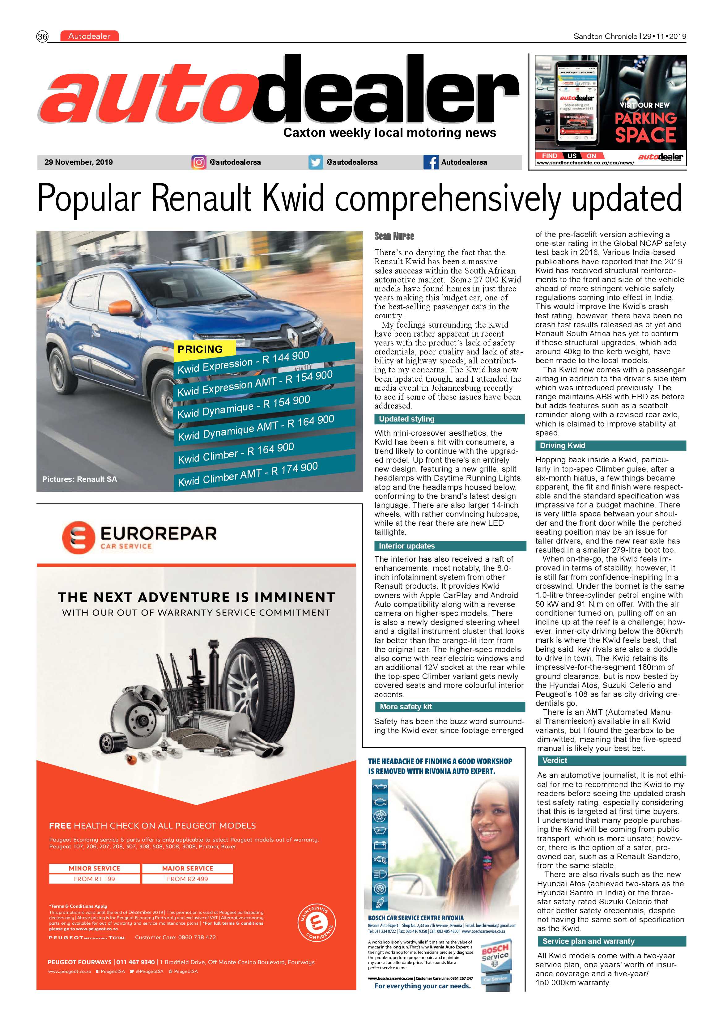 Sandton Chronicle 29 November 2019 page 36