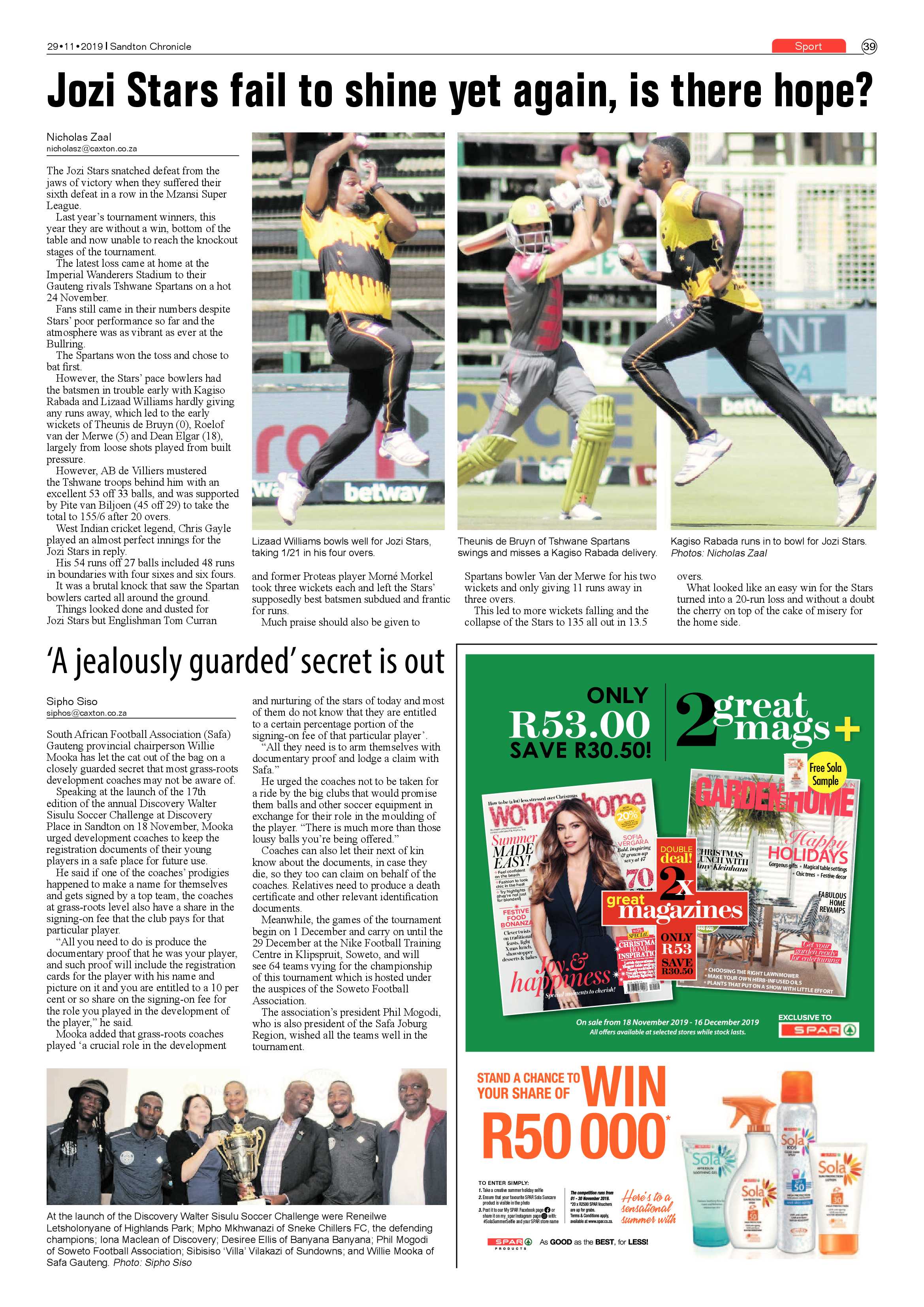Sandton Chronicle 29 November 2019 page 39