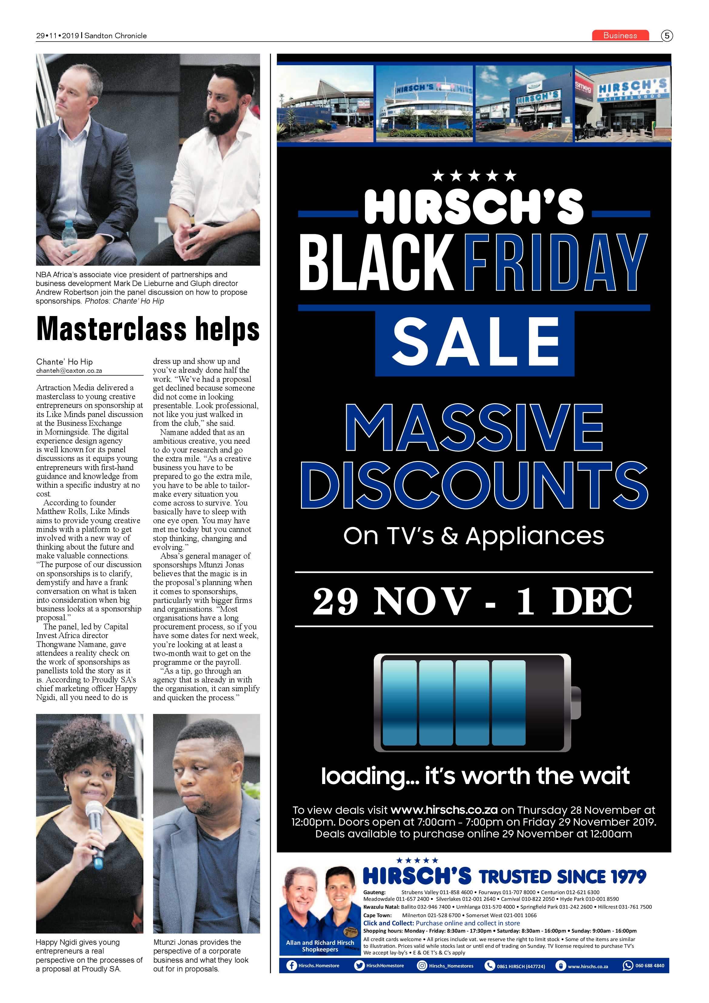 Sandton Chronicle 29 November 2019 page 5