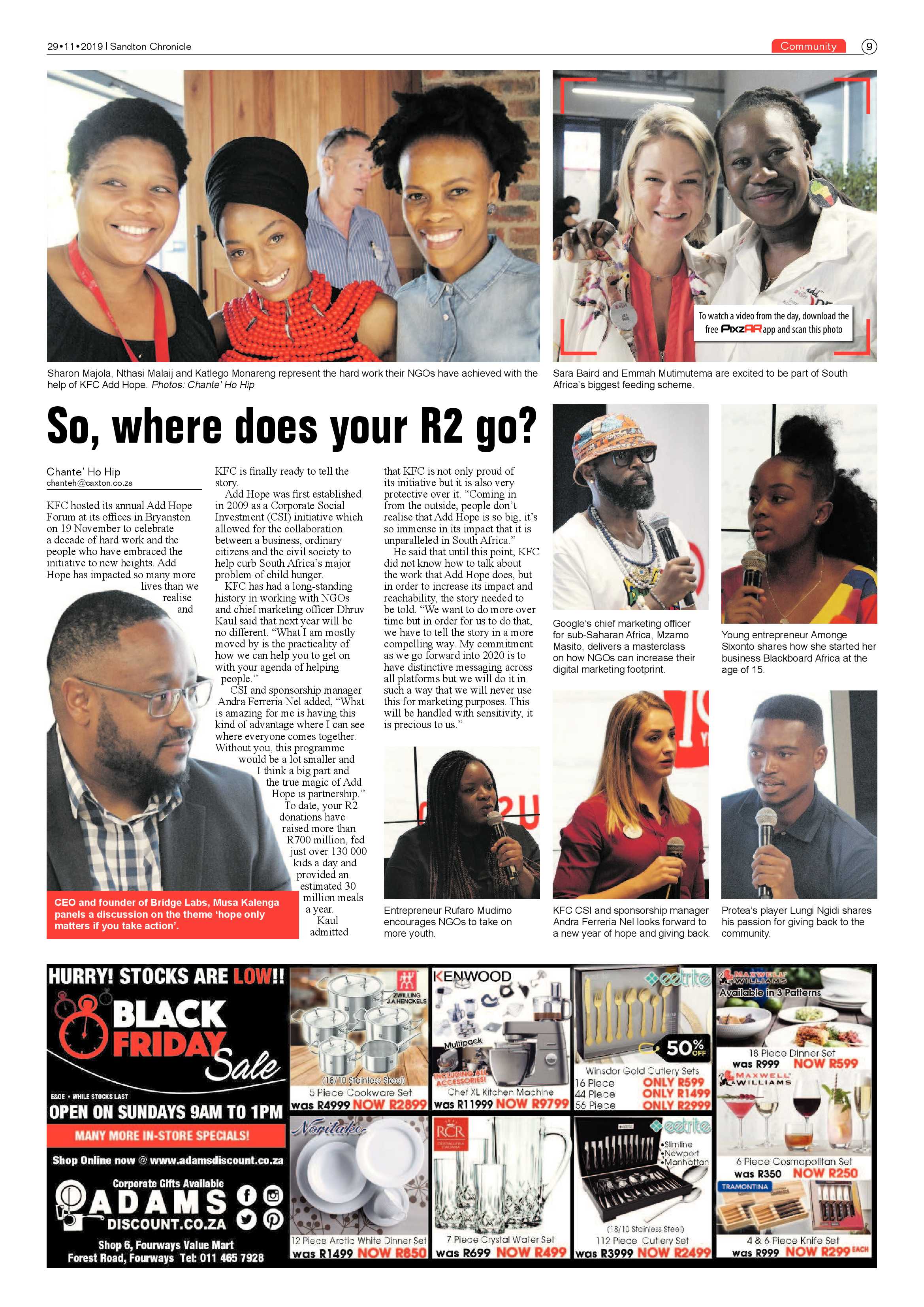 Sandton Chronicle 29 November 2019 page 9