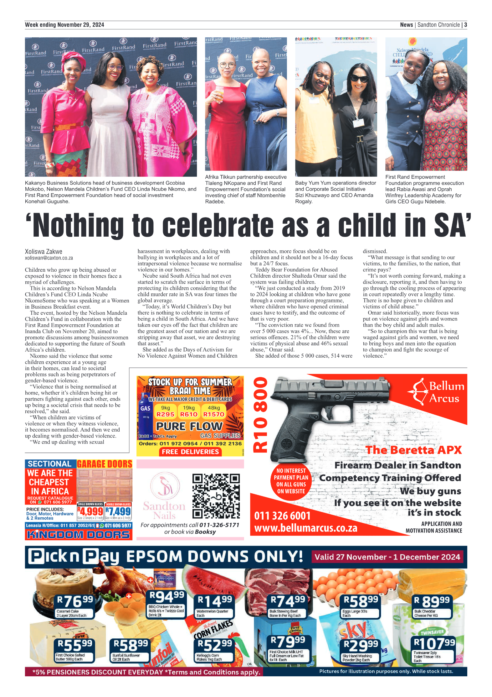 Sandton Chronicle 29 November 2024 page 3