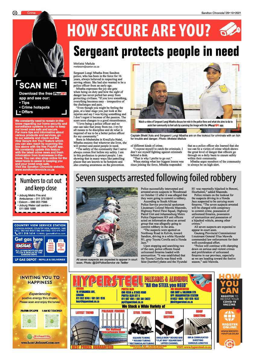 Sandton Chronicle 29 October 2021 page 2