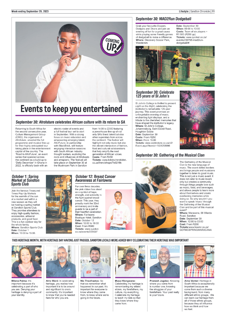Sandton Chronicle 29 September 2023 page 11