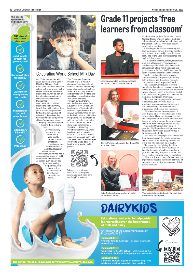 Sandton Chronicle 29 September 2023 page 12