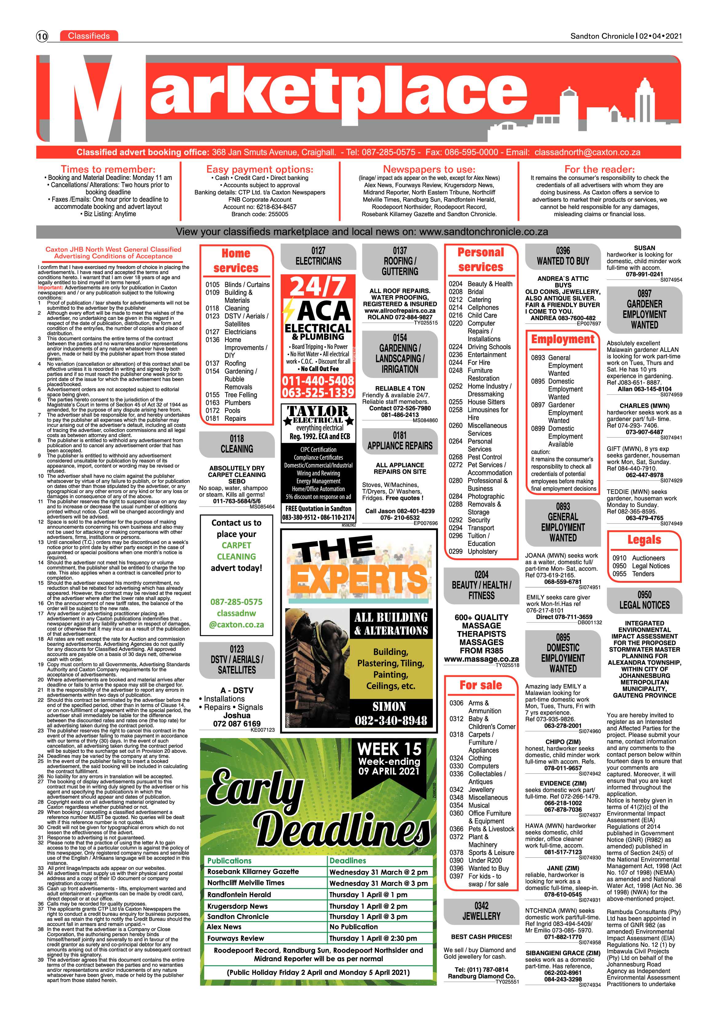 Sandton Chronicle 2 April 2021 page 10