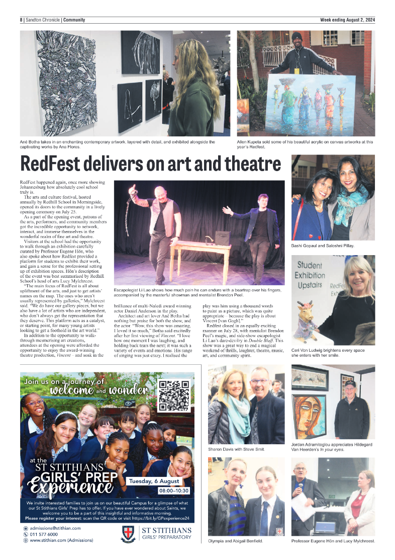 Sandton Chronicle 2 August 2024 page 16