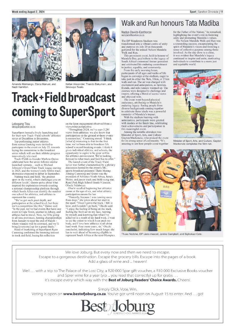 Sandton Chronicle 2 August 2024 page 19